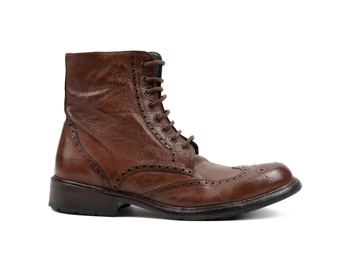 Verona - Brown Derby Ankle Boot