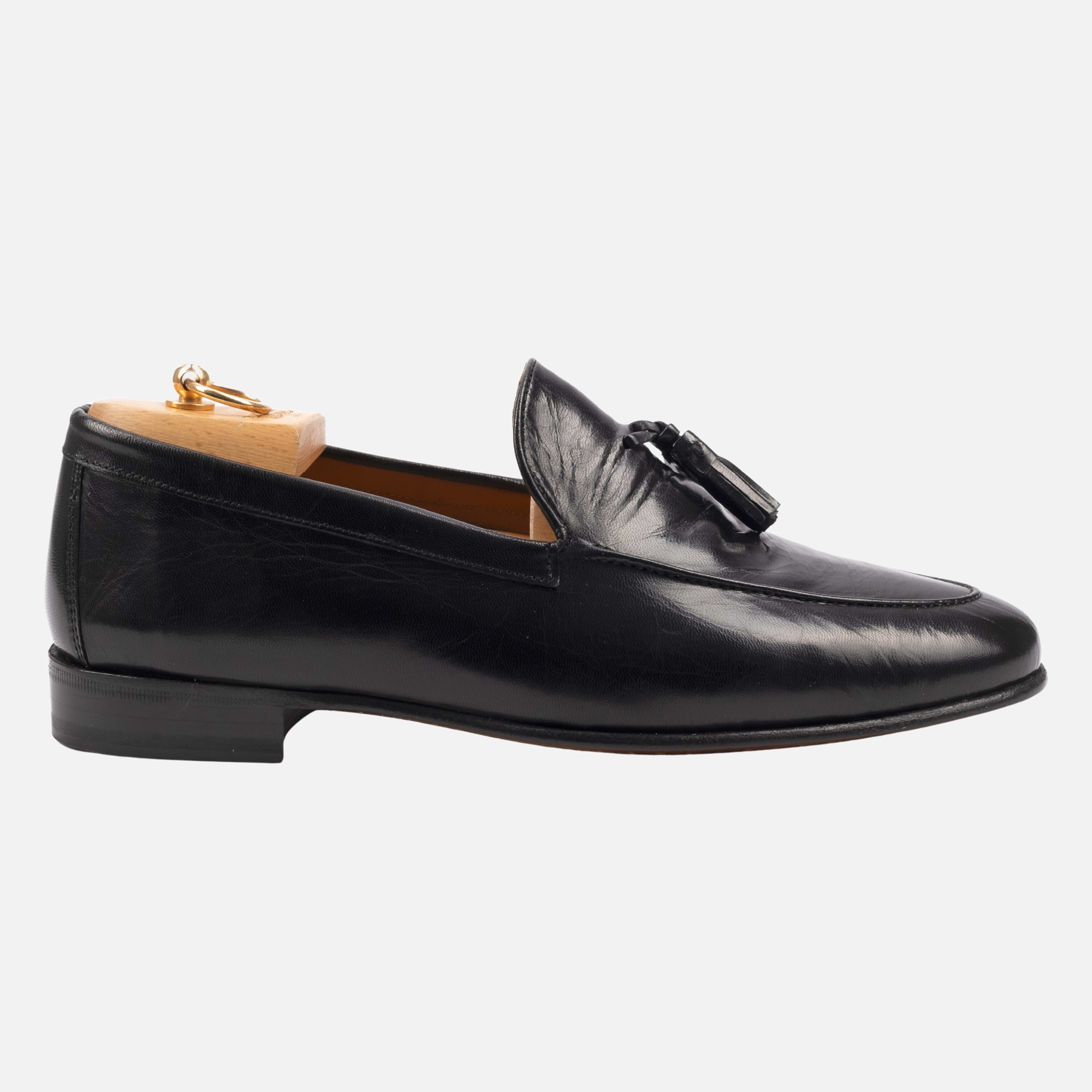 DOMASO  Mocassino Loafer con nappine nero DOMASO -NRO CALZOLERIA TOSCANA 39 