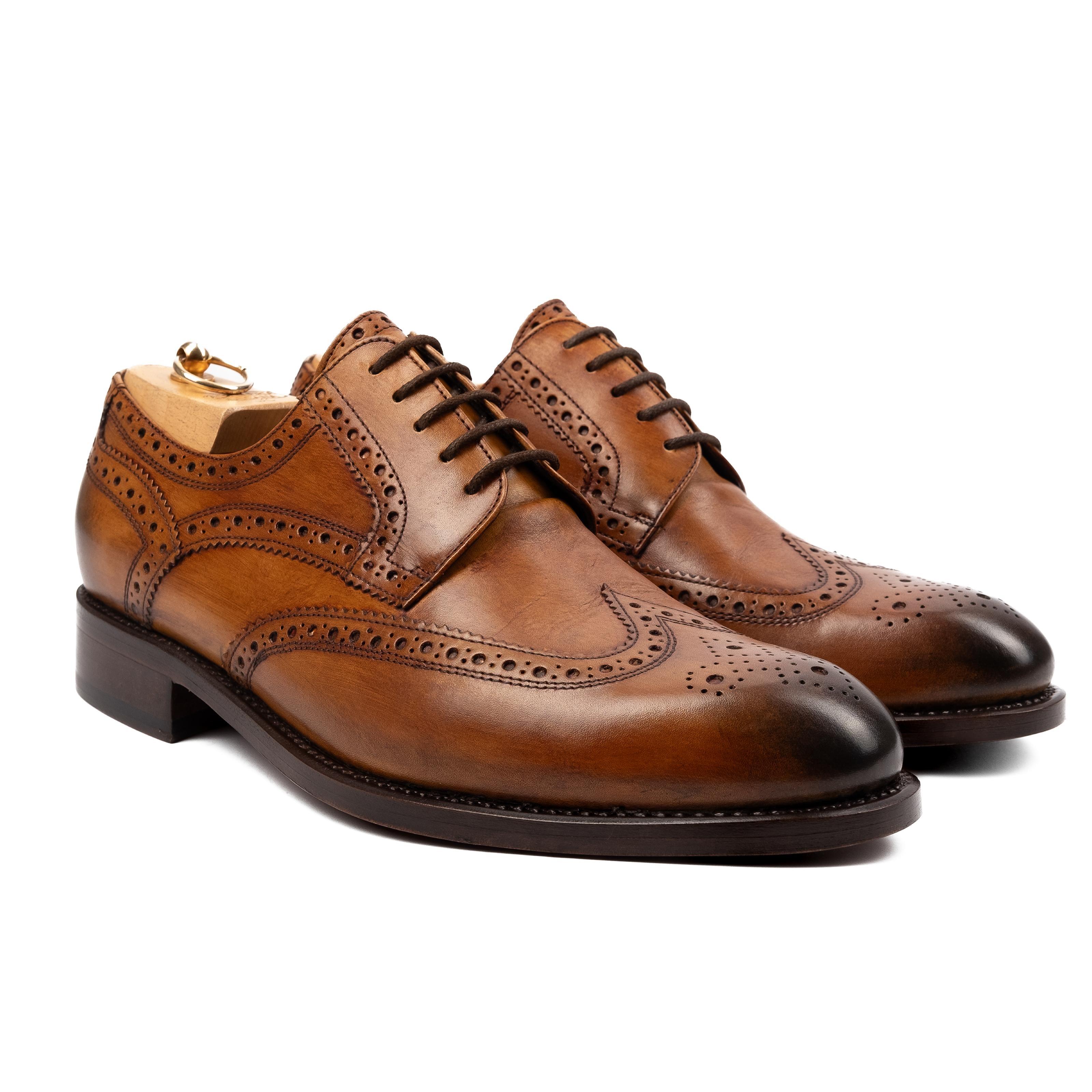 LARI  Derby in Pelle Dark Cammello LARI -DCR CALZOLERIA TOSCANA 39 