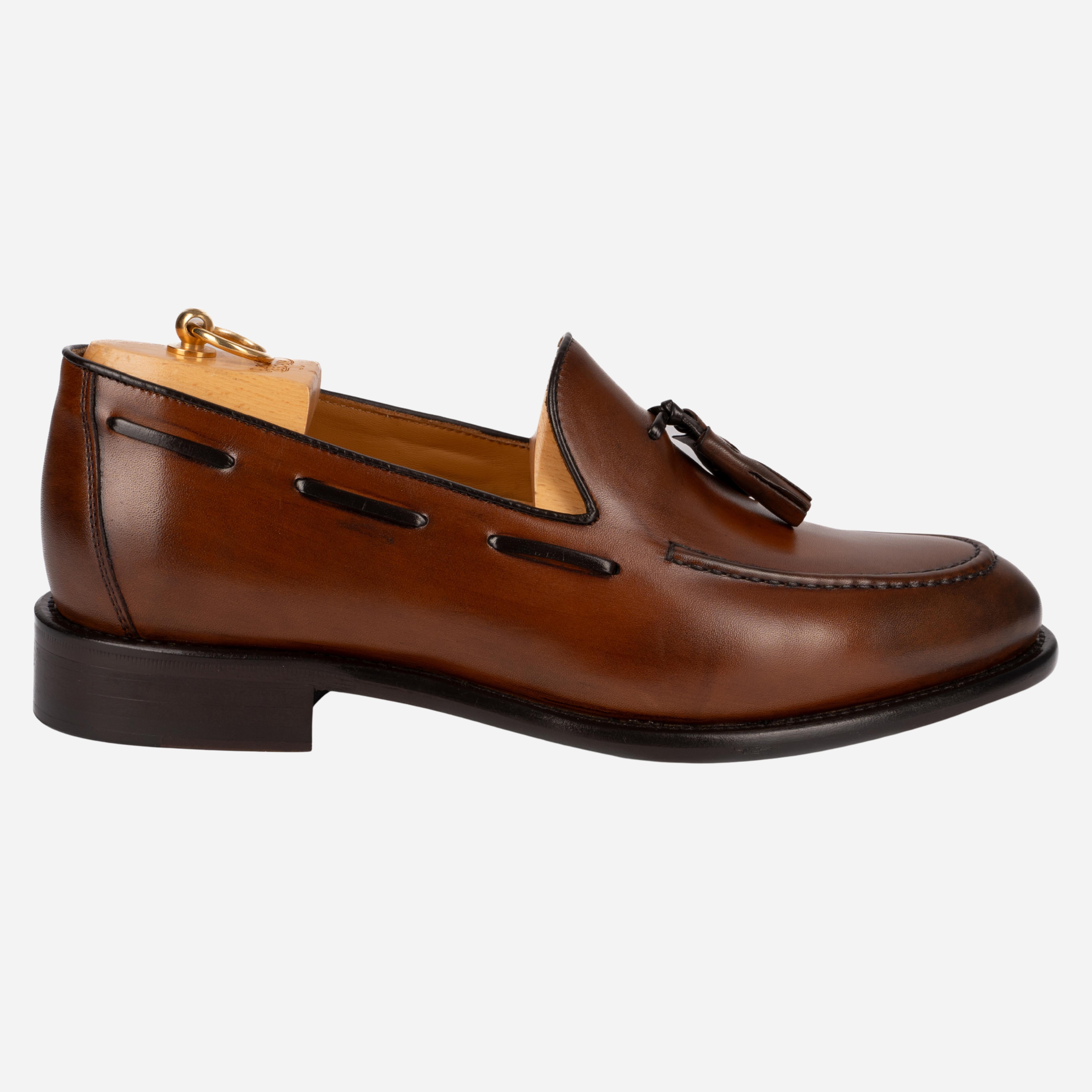 BORMIO  Mocassino Loafer Mogano BORMIO -WSTMGN CALZOLERIA TOSCANA 39 