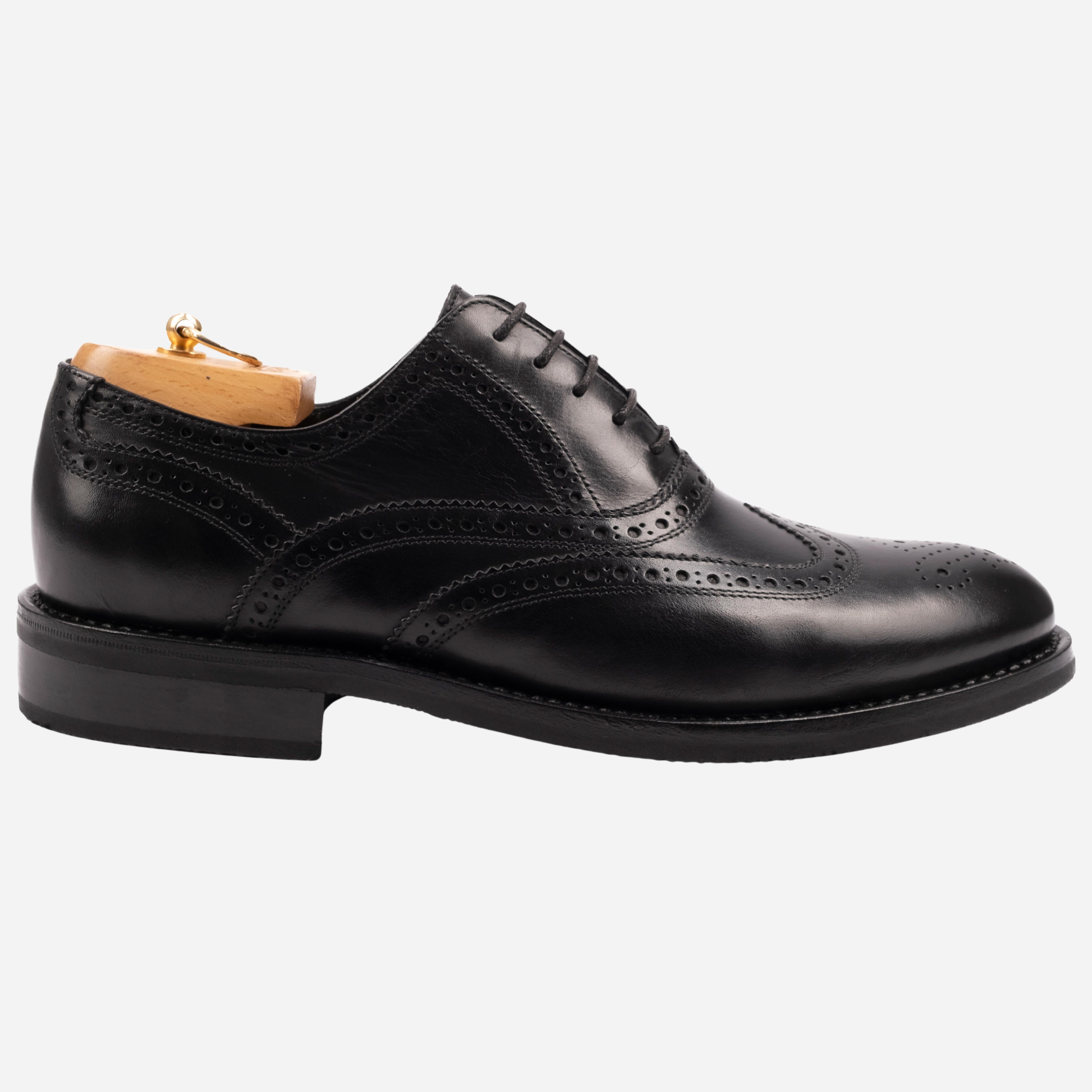 FOLLO  Francesina Marrone Nero<BR/> FOLLO -RSTNRO CALZOLERIA TOSCANA 319 