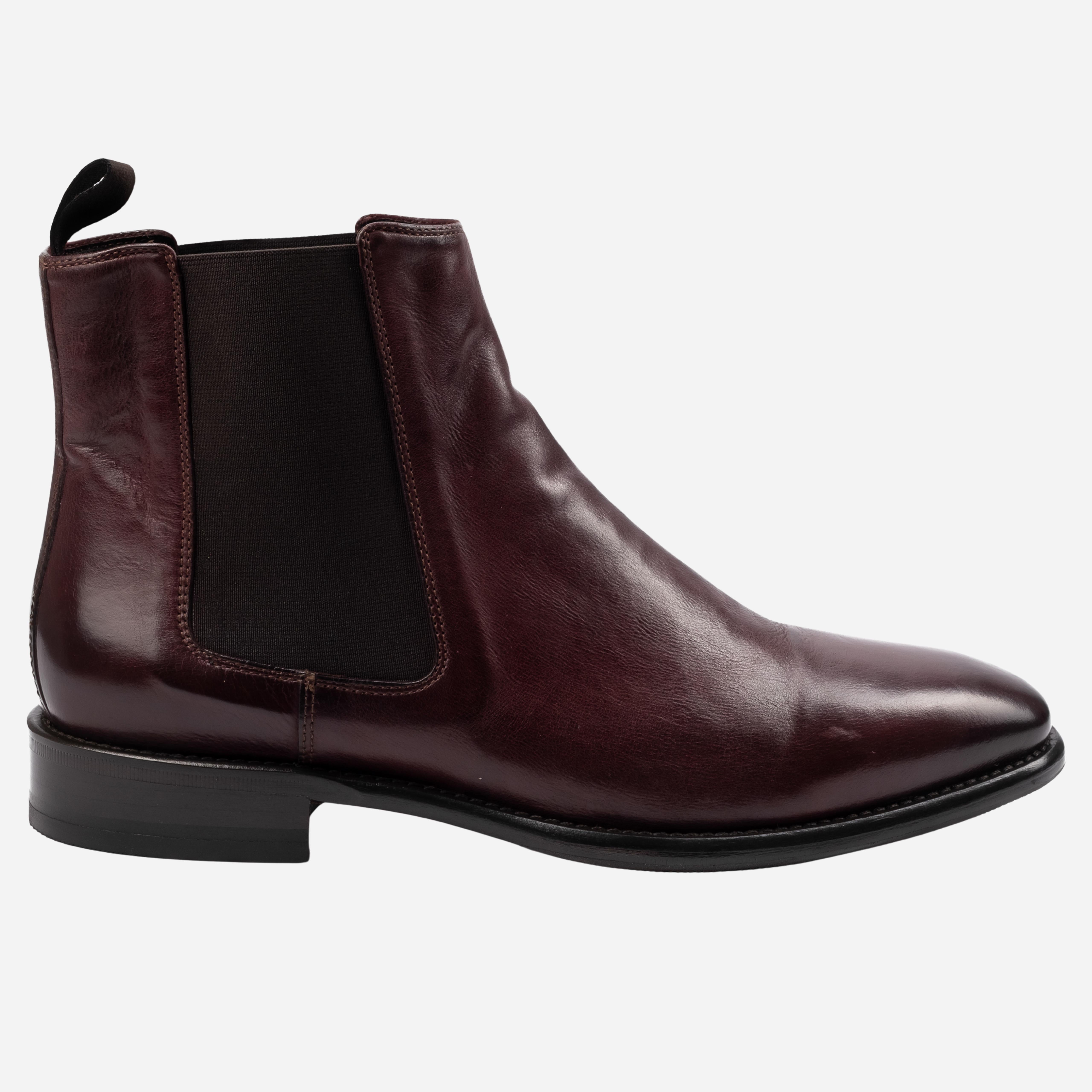 CUNEO  Stivaletto Chelsea Boot Rosso Fegato CUNEO -FGT CALZOLERIA TOSCANA 39 