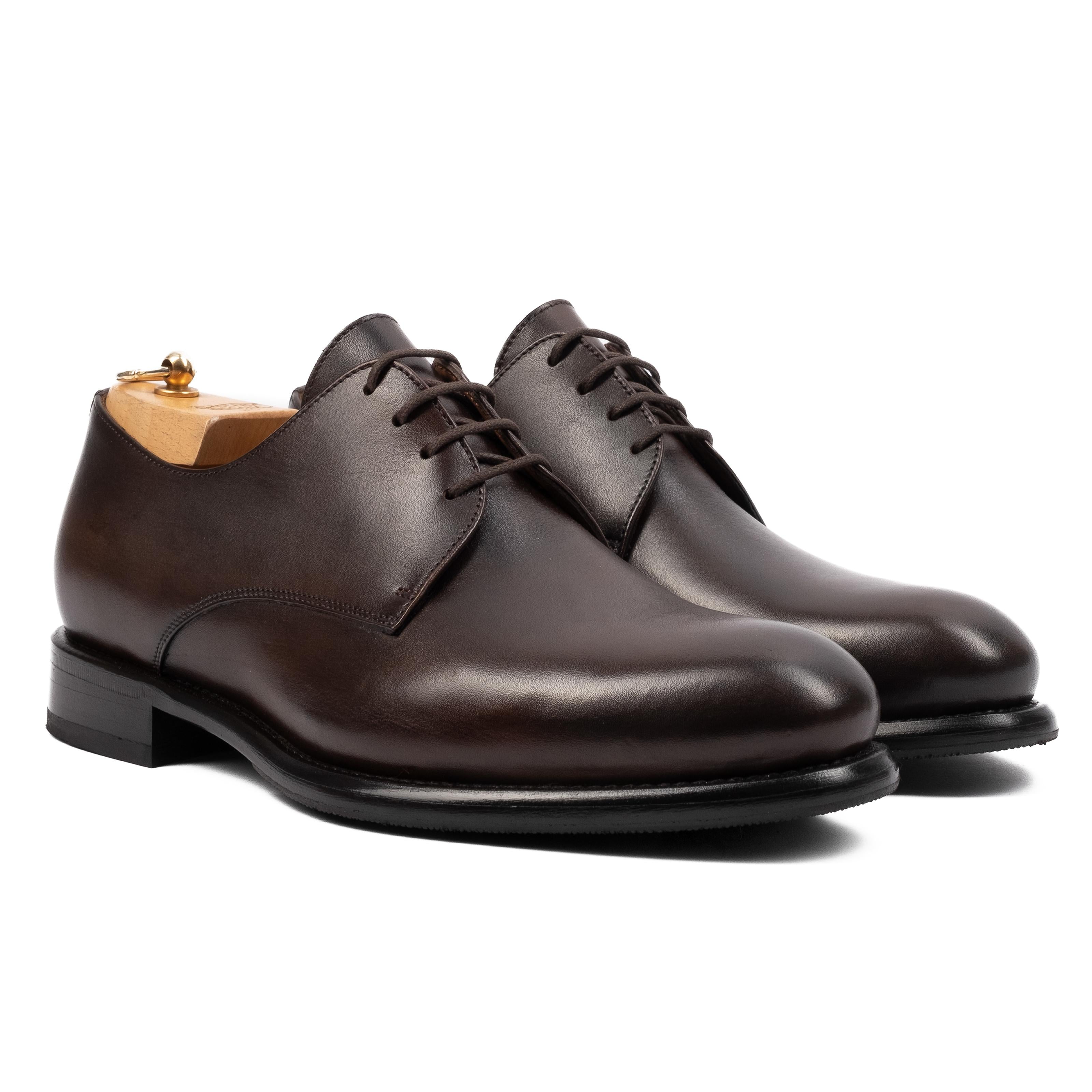 MORES  Derby in Pelle Liscia Testa di Moro MORES -WSTTDM CALZOLERIA TOSCANA 39 