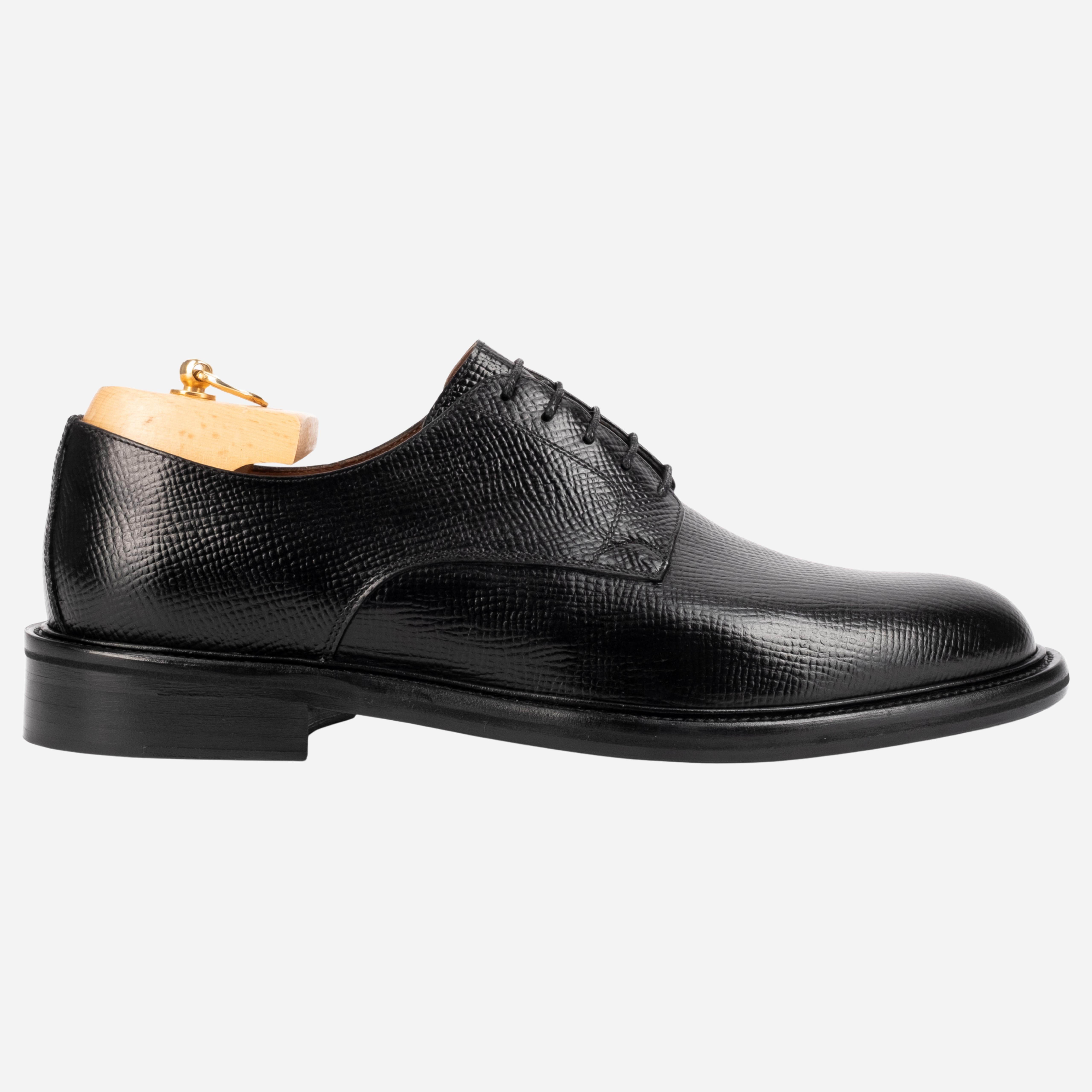 MIDAS  Derby in Pelle Martellata nero martellata MIDAS -DVSNRO CALZOLERIA TOSCANA 39 