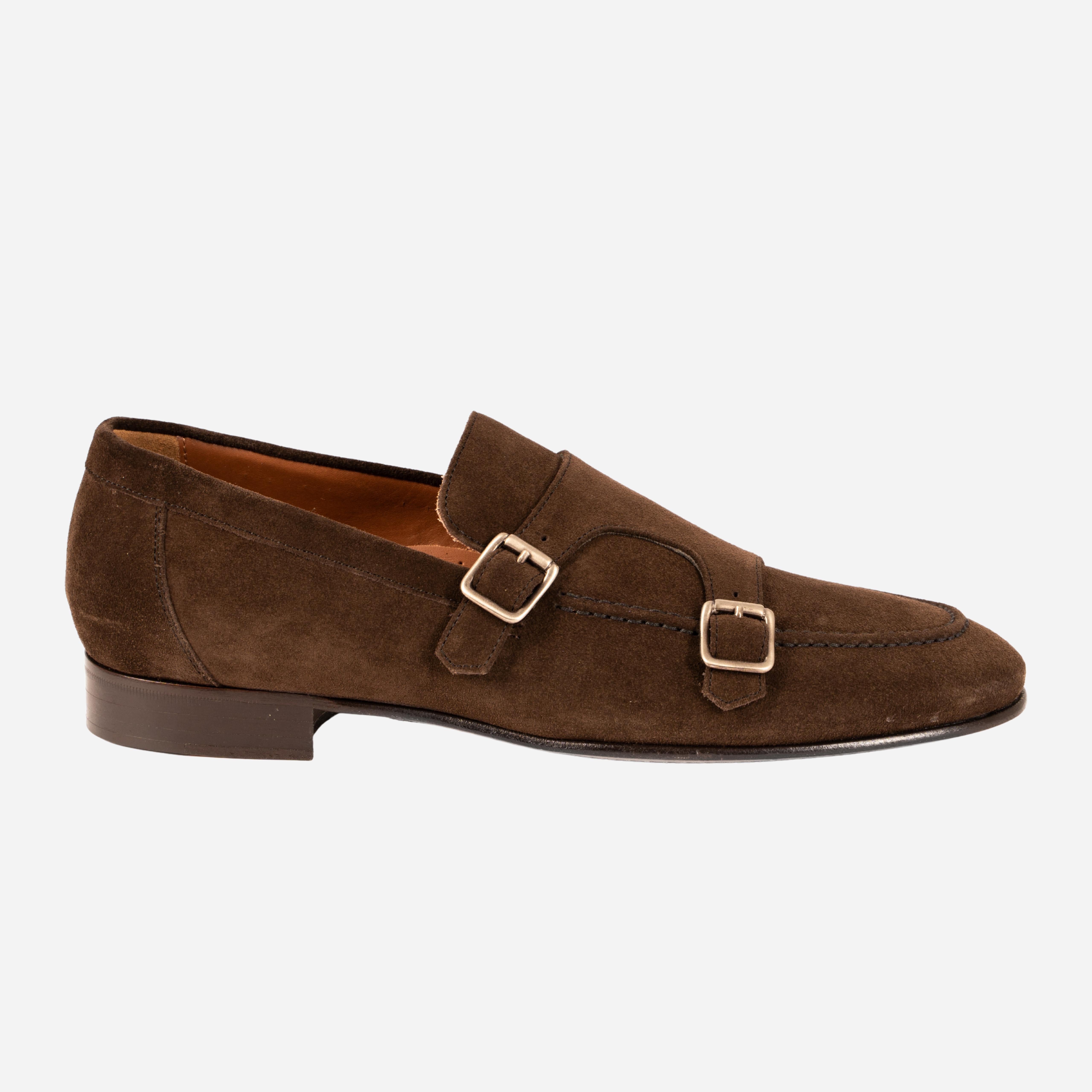 FLERO  Mocassino Loafer con doppia fibbia Antracite FLERO -RVSANT CALZOLERIA TOSCANA 39 