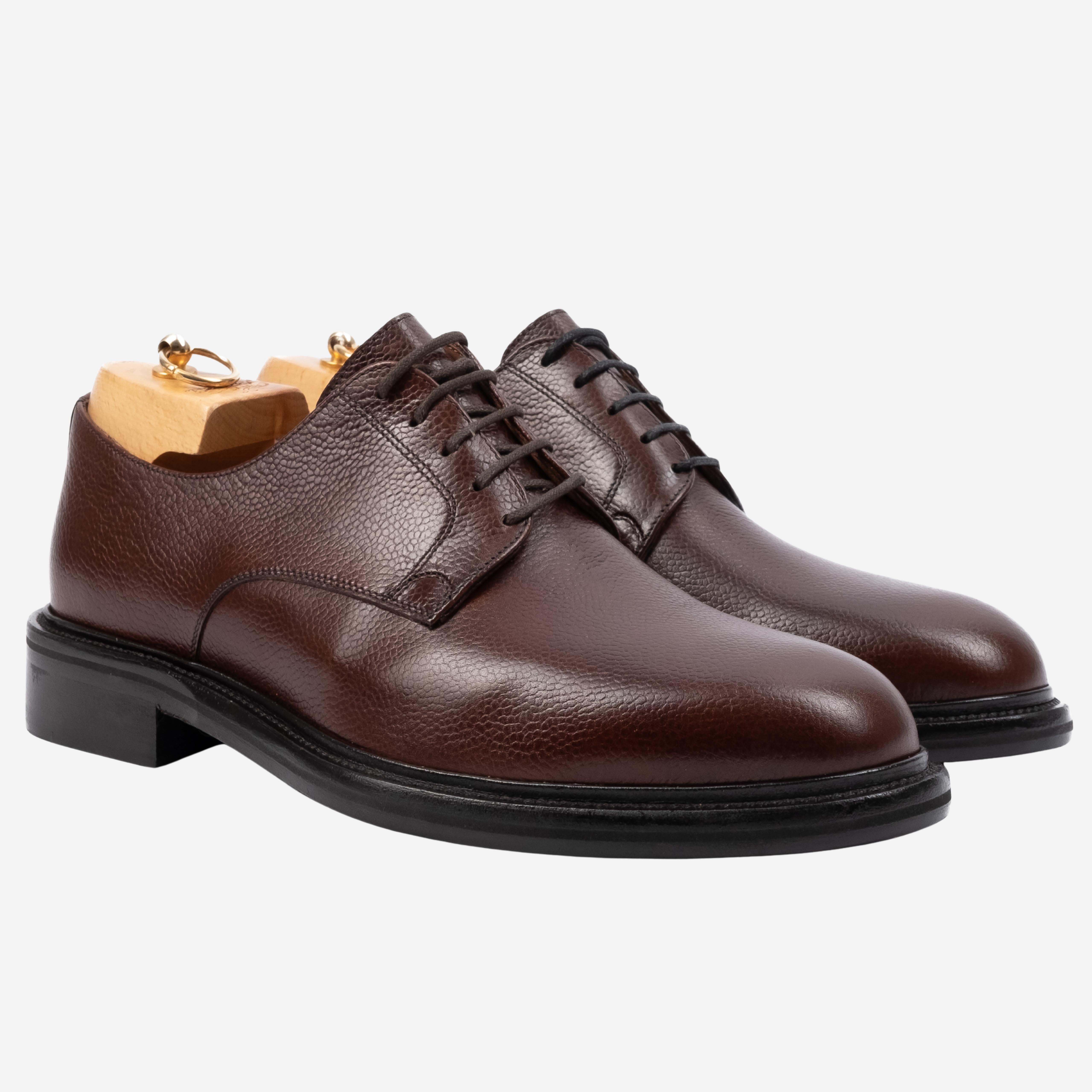 MIDAS  Derby in Pelle Martellata Marrone Tabacco MIDAS -SCTTBC CALZOLERIA TOSCANA 39 