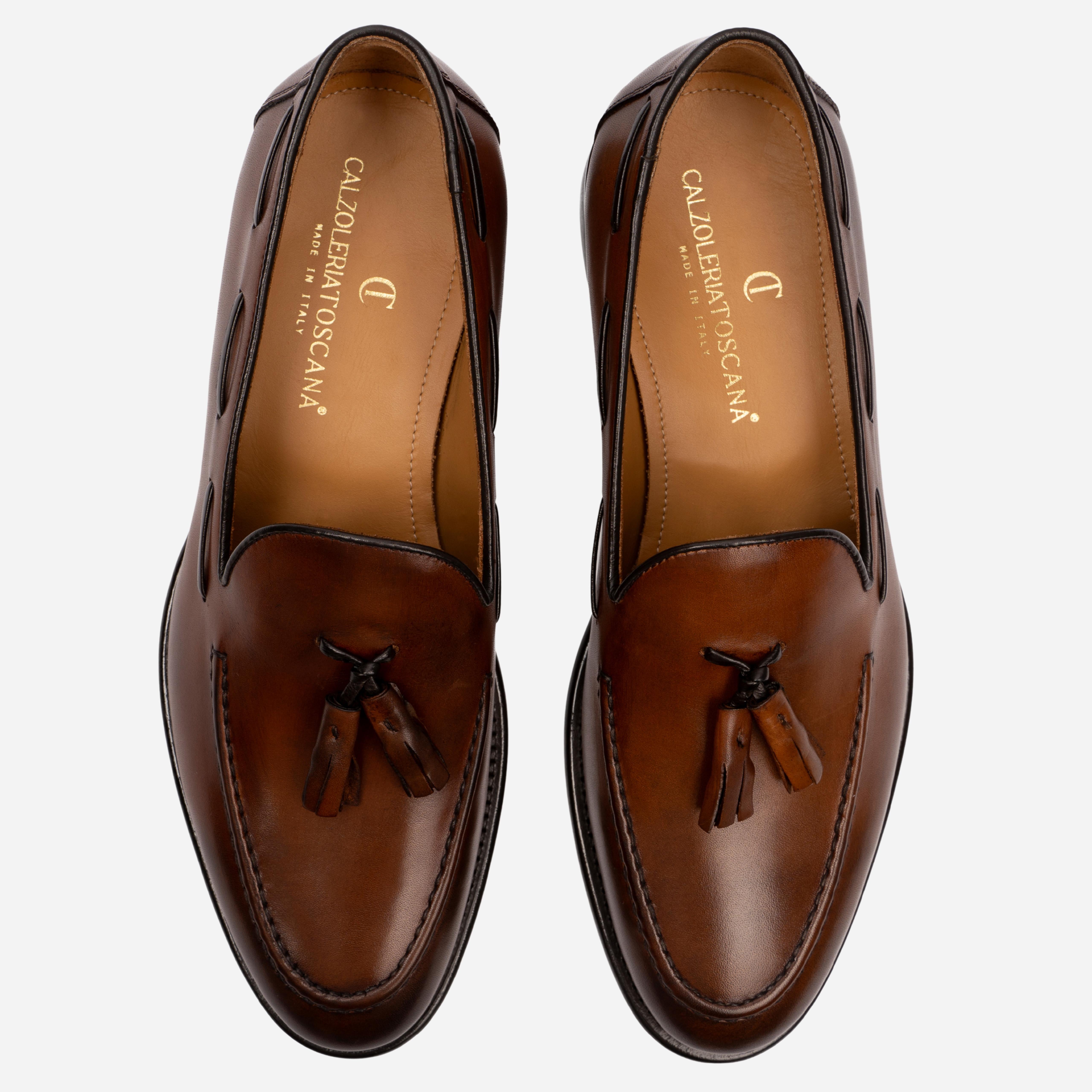 BORMIO  Mocassino Loafer Mogano BORMIO -WSTMGN CALZOLERIA TOSCANA 39 