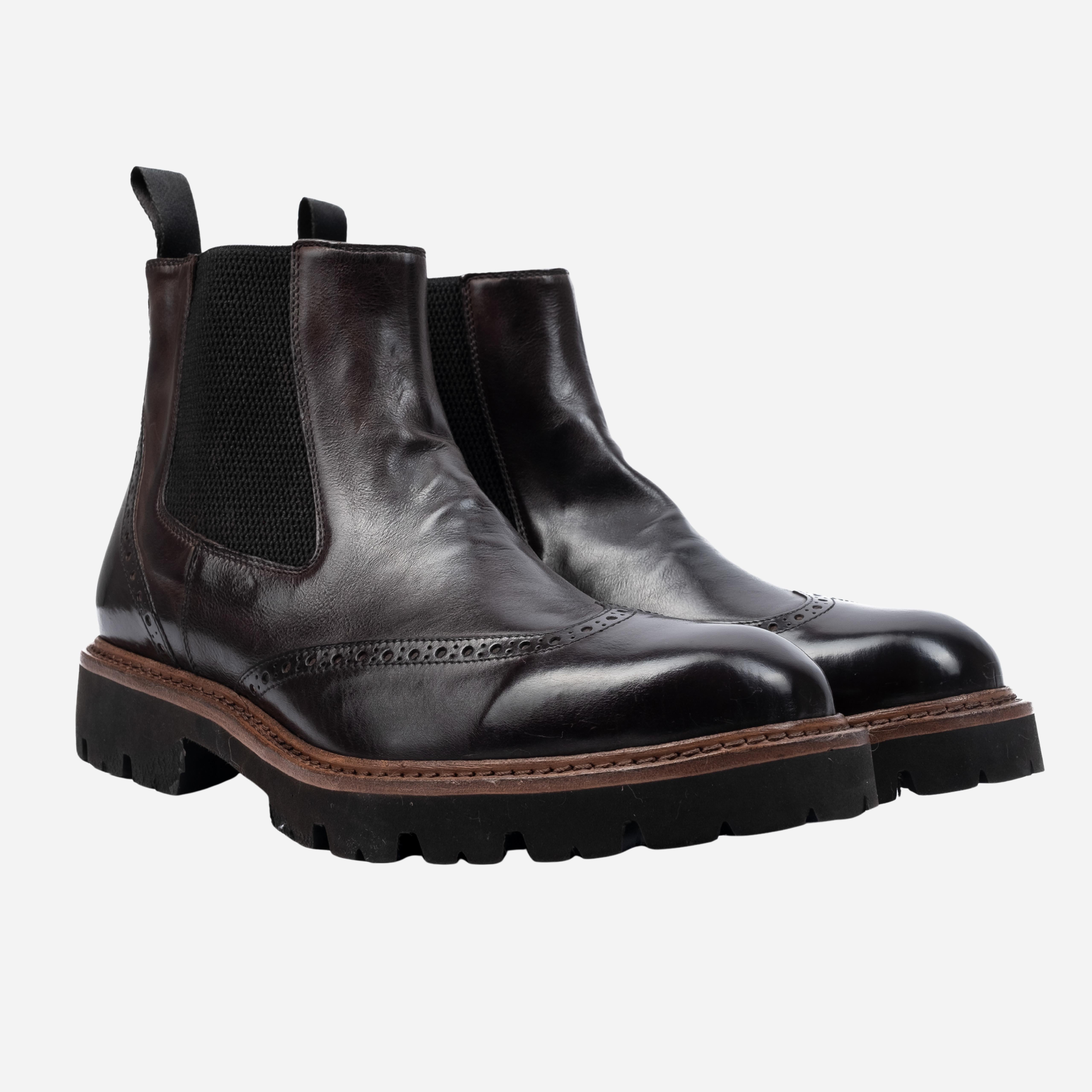 Cameri - Stivaletto Chelsea boot sigaro CAMERI -SGR ROSSO FIORENTINO 