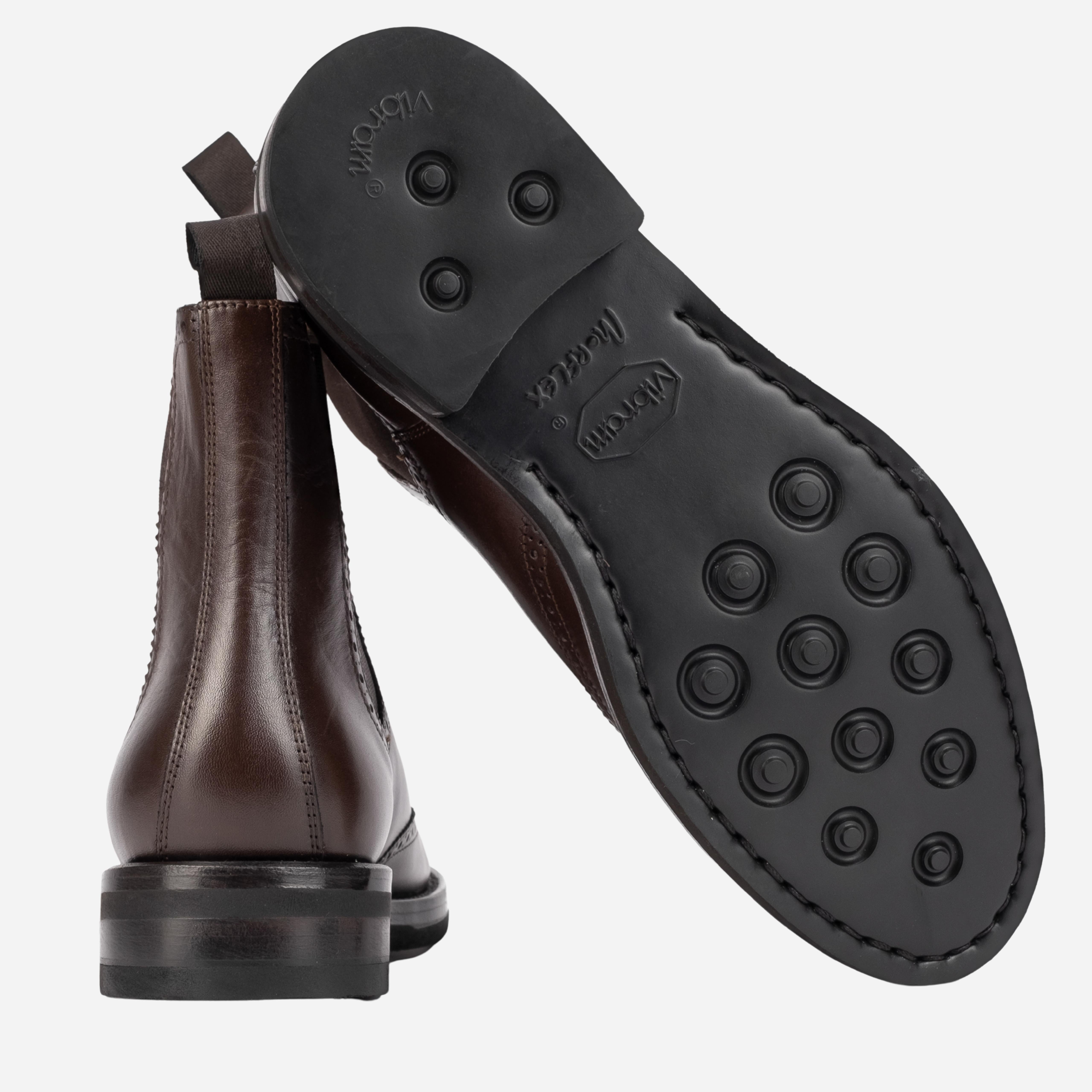 TARZO  Chelsea Boot Vitello testa di moro<BR/> TARZO -WSTTDM CALZOLERIA TOSCANA 39 