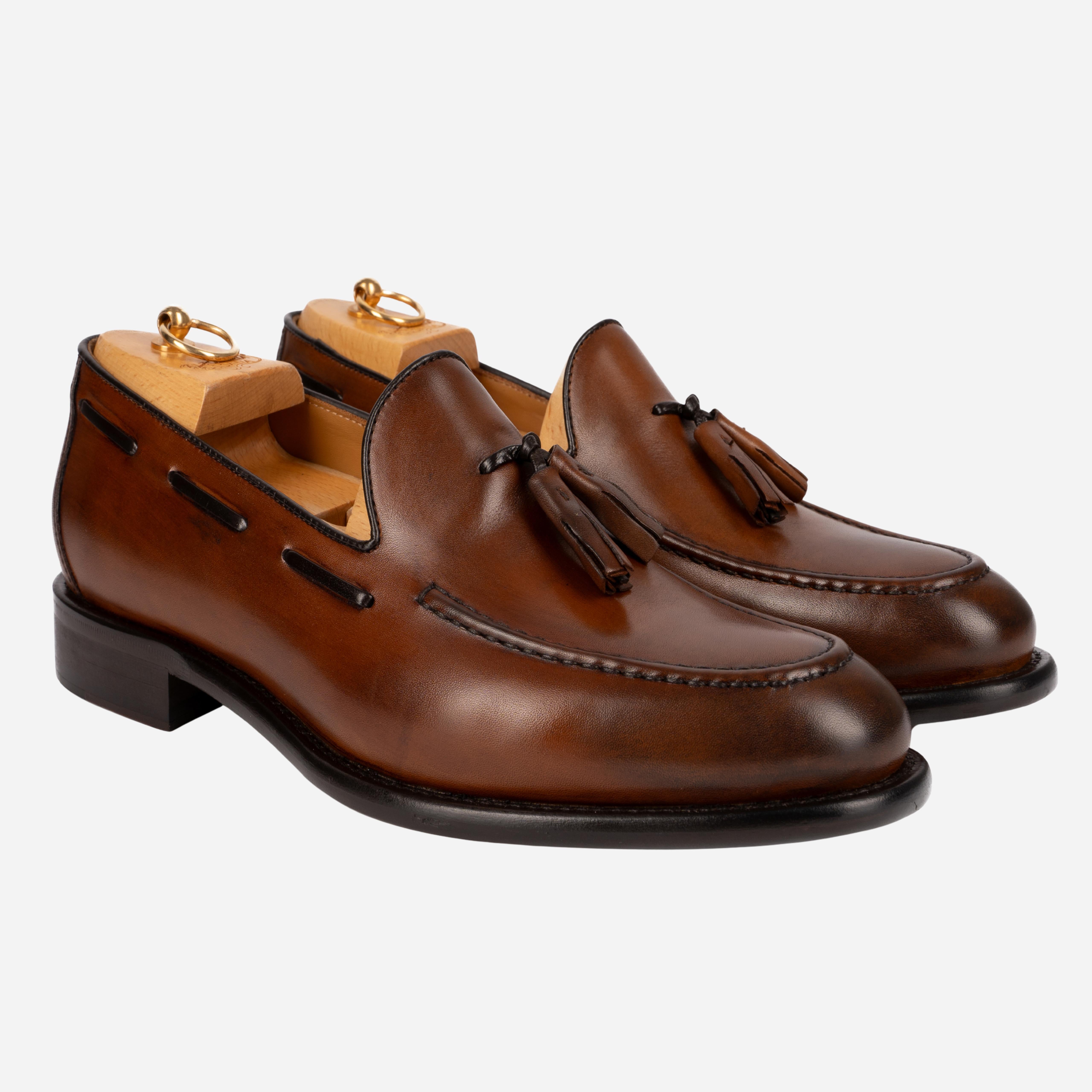 BORMIO  Mocassino Loafer Mogano BORMIO -WSTMGN CALZOLERIA TOSCANA 39 
