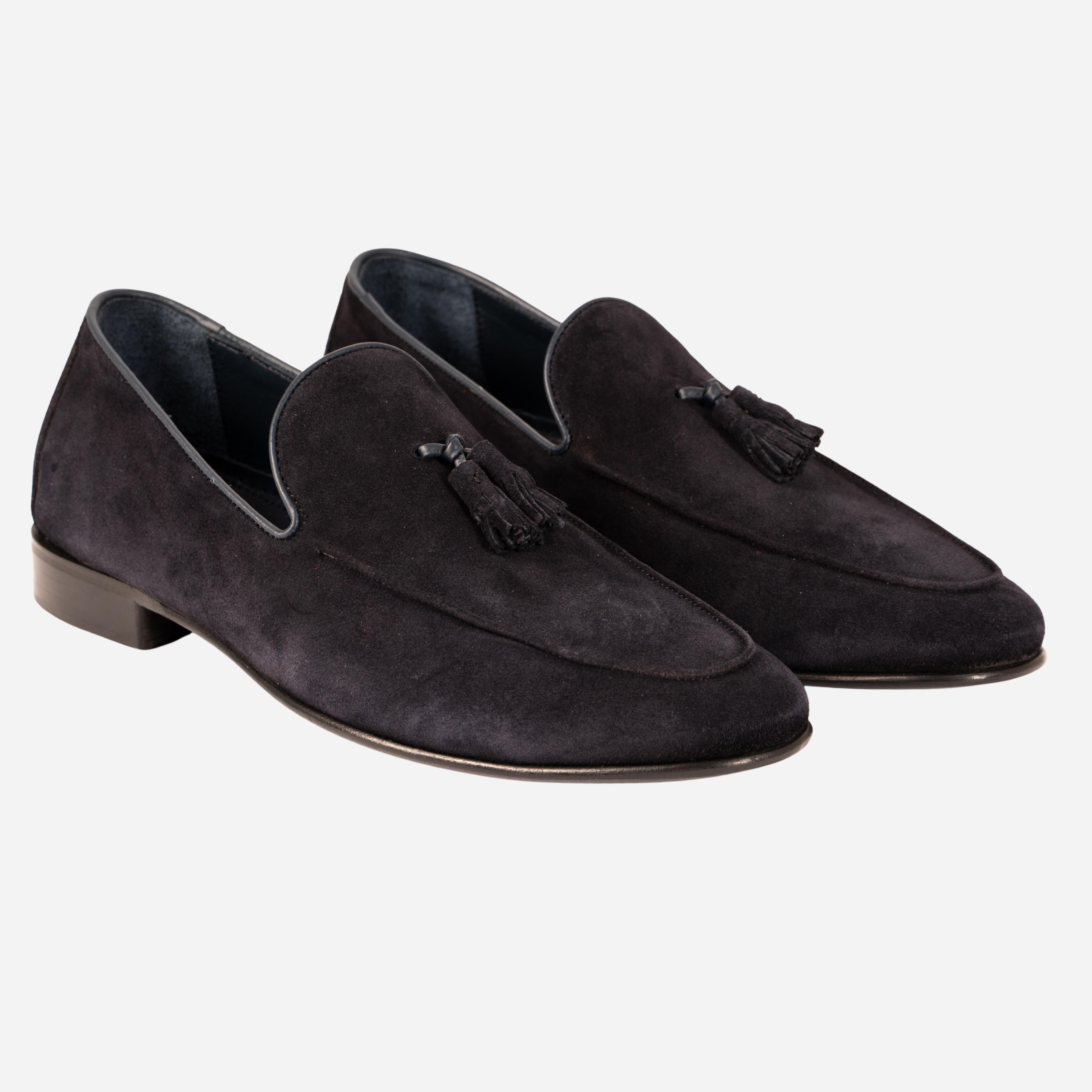 ZOLA  Mocassino Loafer con Nappine Blu ZOLA -RVSBLU CALZOLERIA TOSCANA 39 