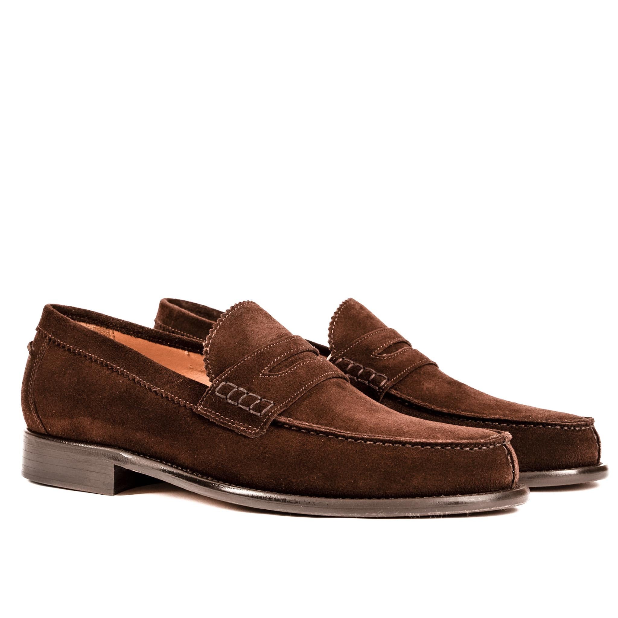 ABANO  Mocassino Loafer Cioccolato ABANO -RVSCCC CALZOLERIA TOSCANA 39 