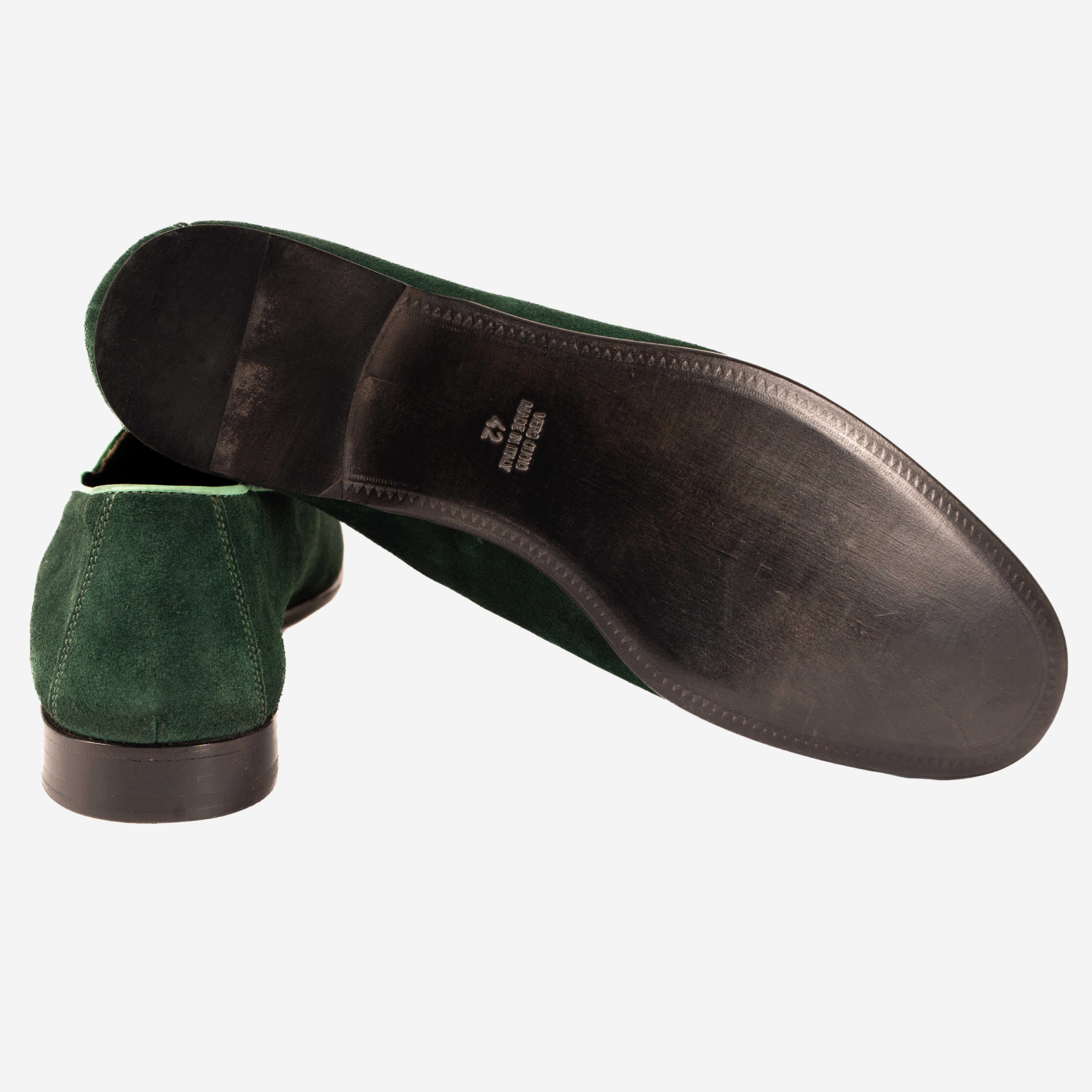 MORGAN  Mocassino Loafers Verde Giungla MORGAN -RVSGNG CALZOLERIA TOSCANA 39 