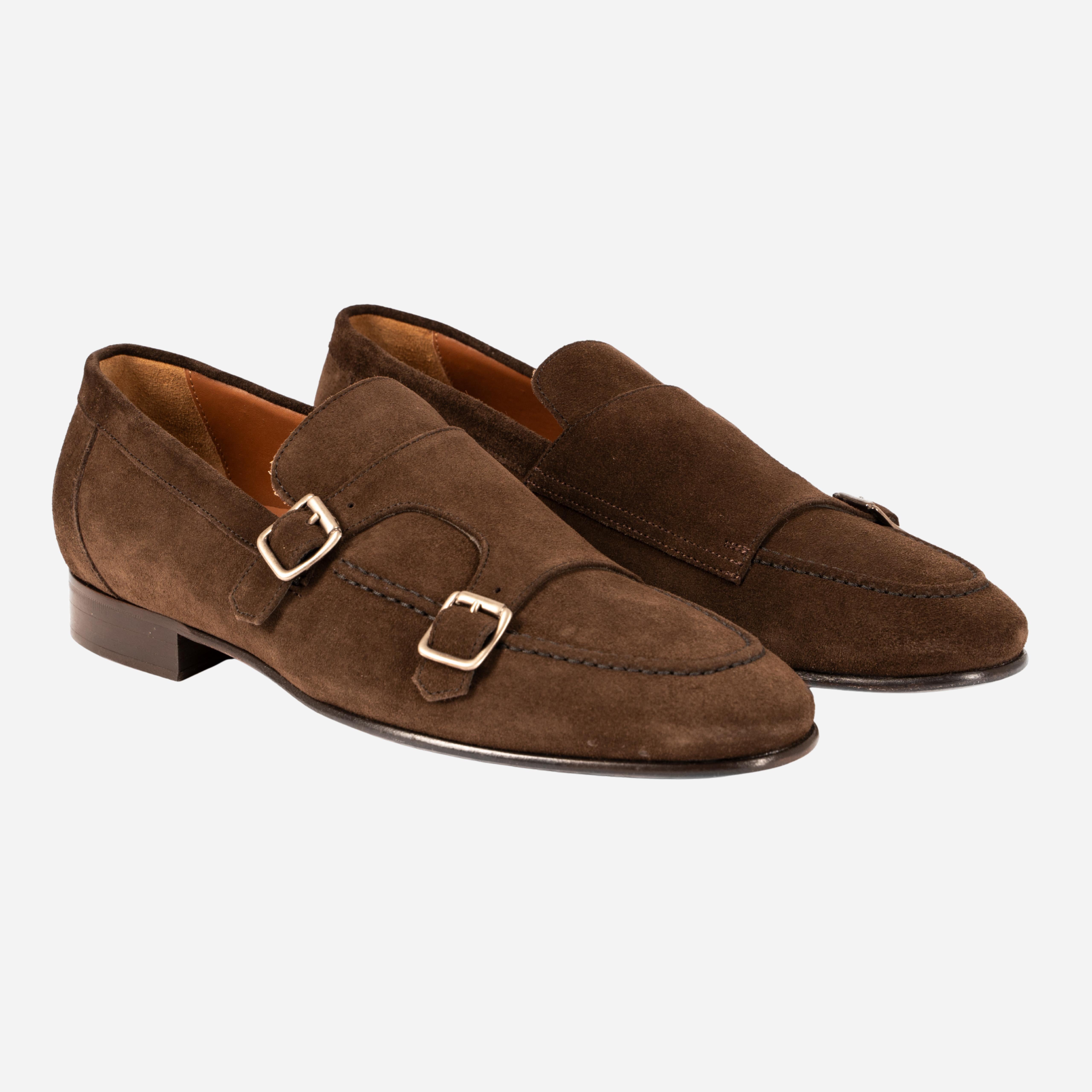 FLERO  Mocassino Loafer con doppia fibbia Antracite FLERO -RVSANT CALZOLERIA TOSCANA 39 