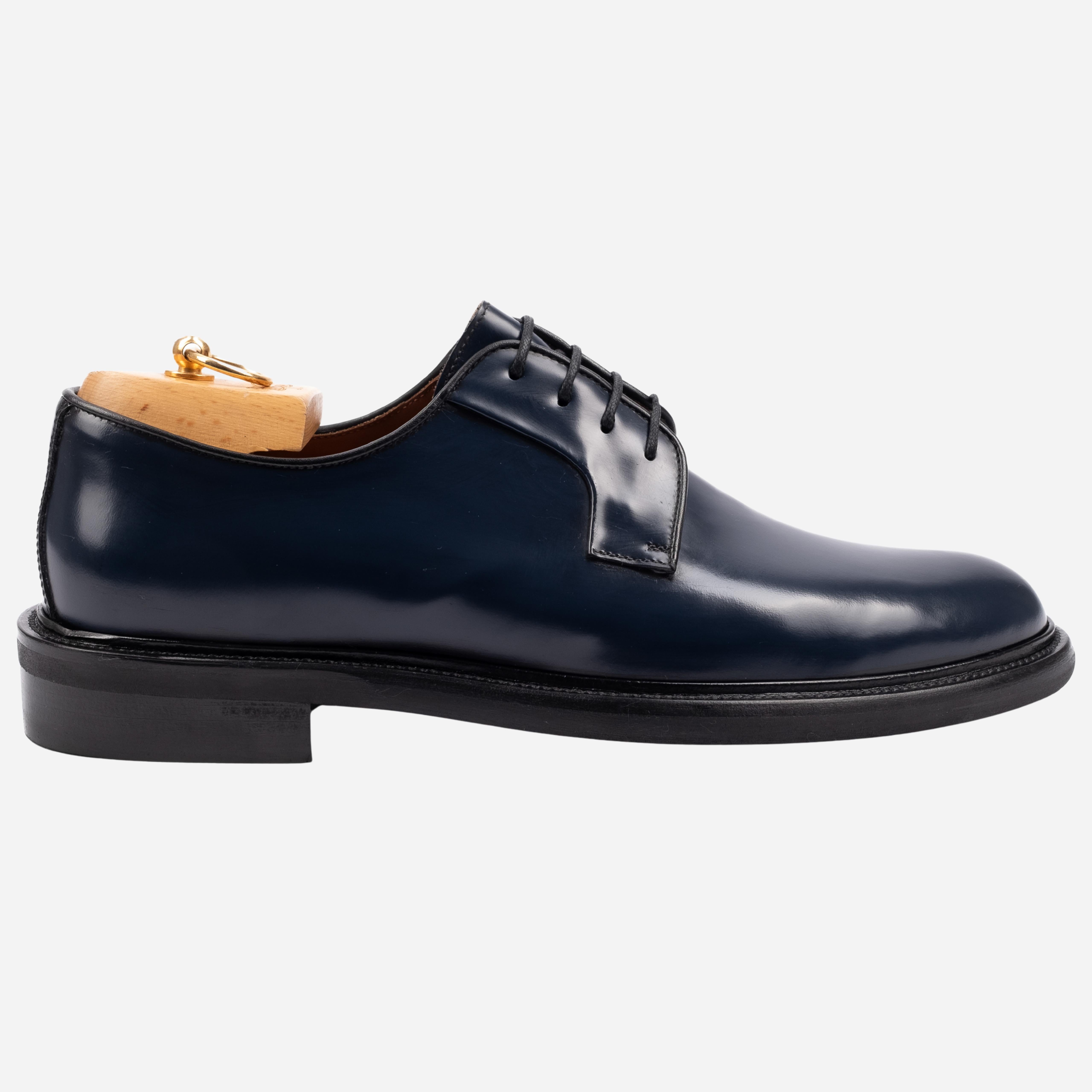 KIMON  Derby in Pelle Liscia Blu KIMON -ABRBLU CALZOLERIA TOSCANA 39 