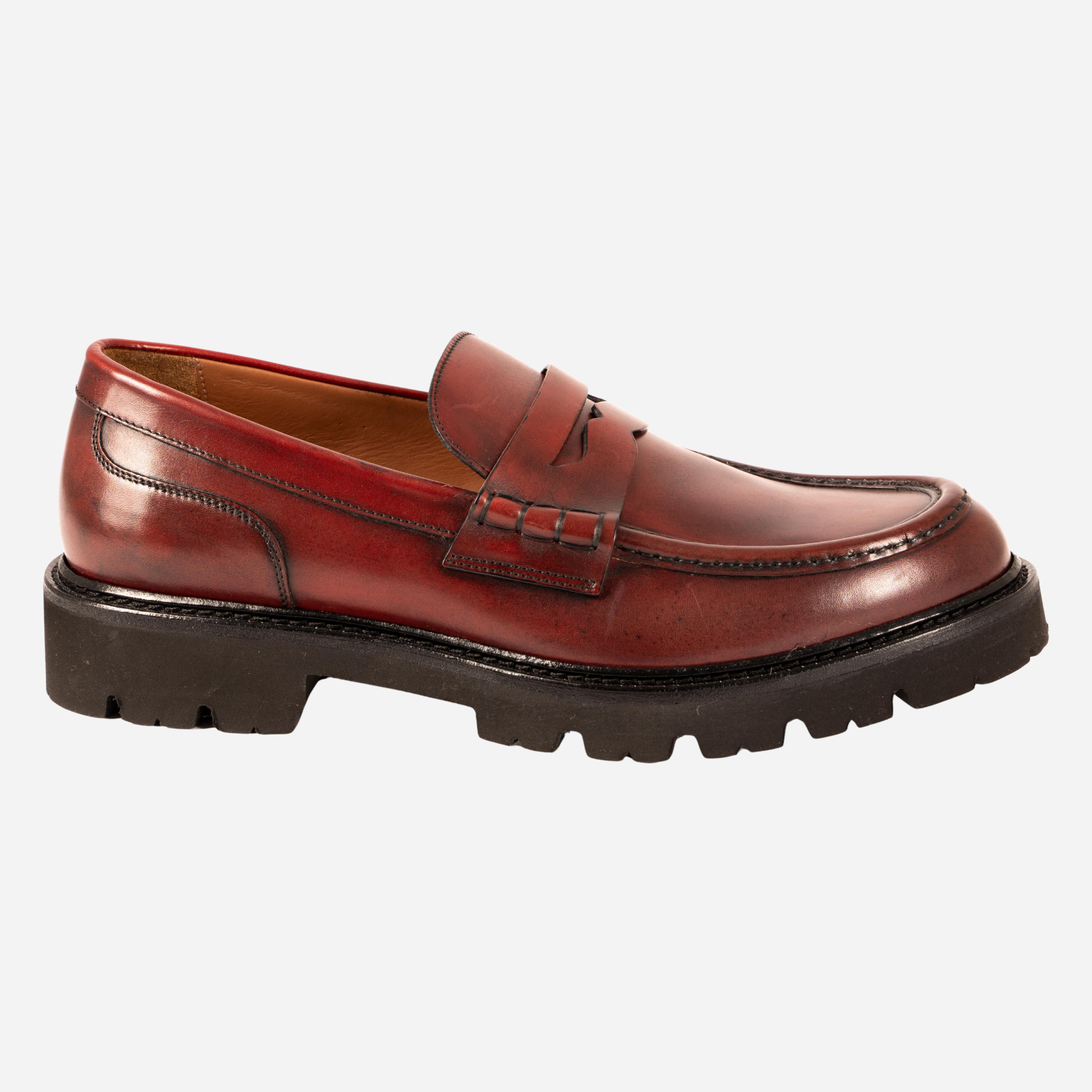 MAIORI  Mocassino Loafer Porpora MAIORI -PRTPRP CALZOLERIA TOSCANA 339 