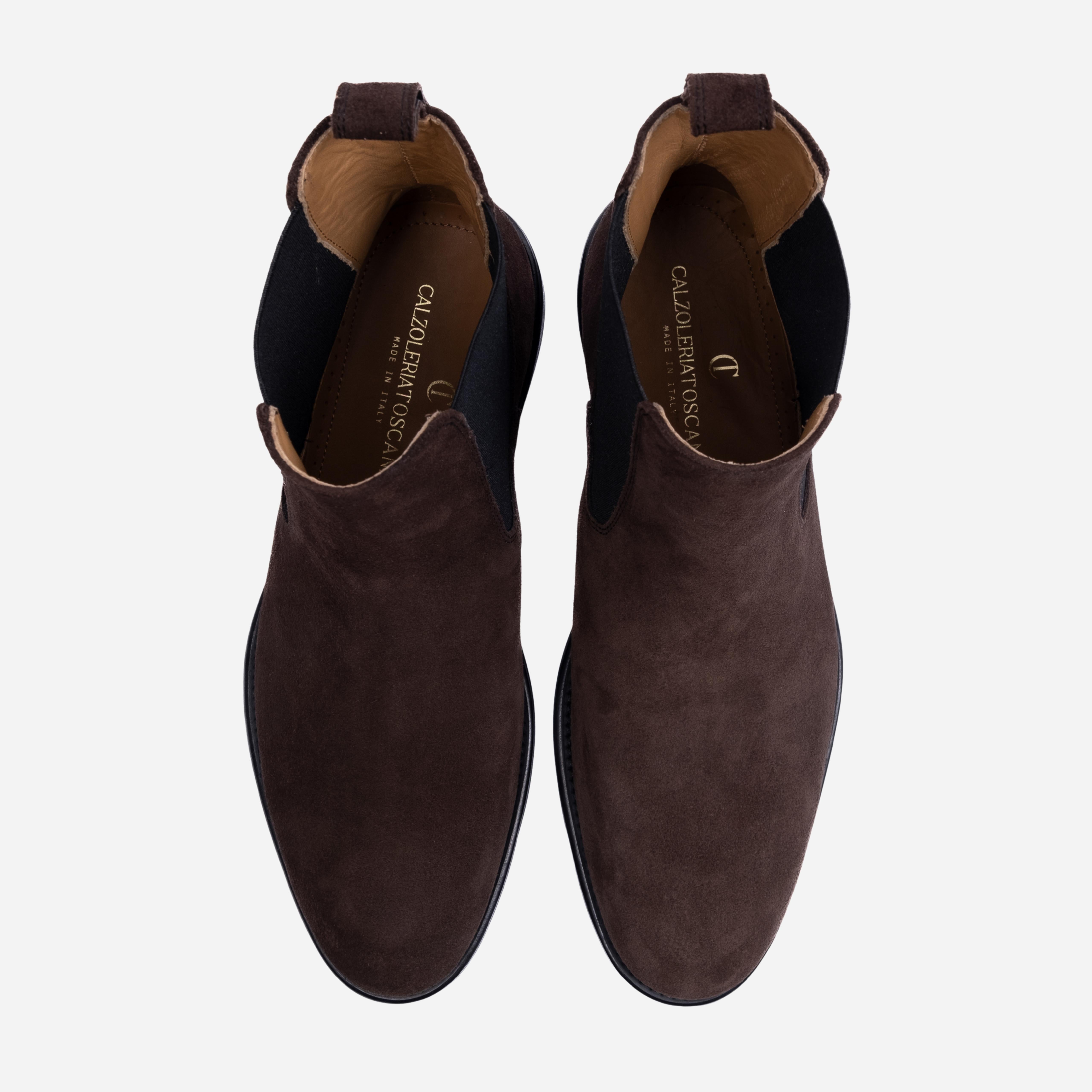 CALCI  Chealsea Boots Testa di moro CALCI -RVSANT CALZOLERIA TOSCANA 39 