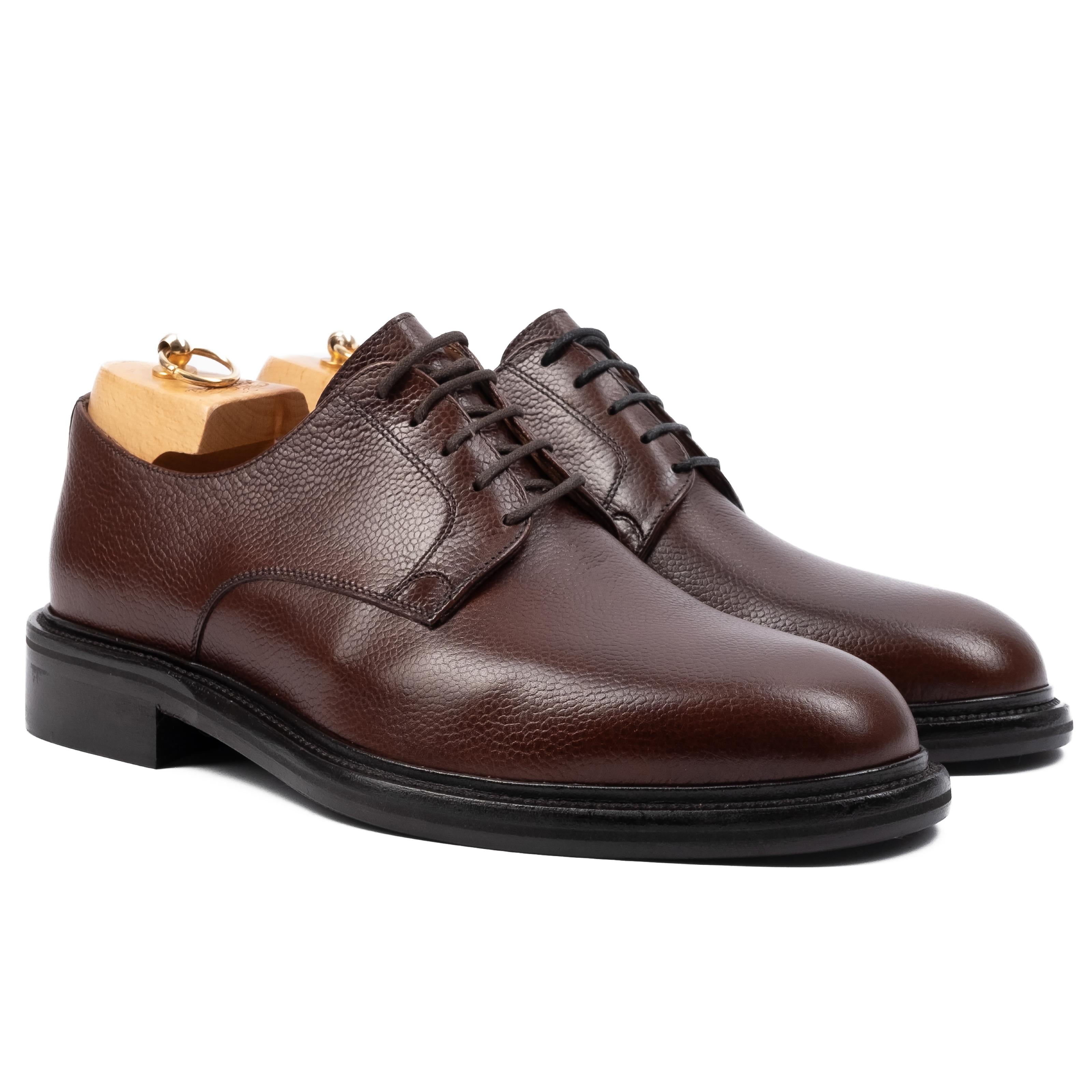 MIDAS  Derby in Pelle Martellata Marrone Tabacco MIDAS -SCTTBC CALZOLERIA TOSCANA 39 