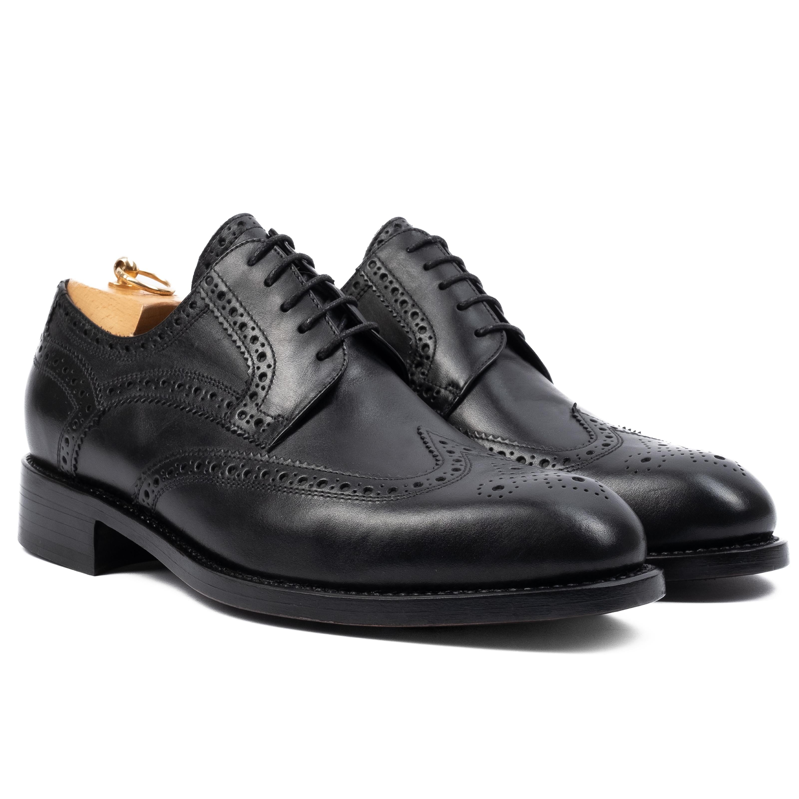 LARI  Derby in Pelle Dark Nero LARI -NRO CALZOLERIA TOSCANA 319 