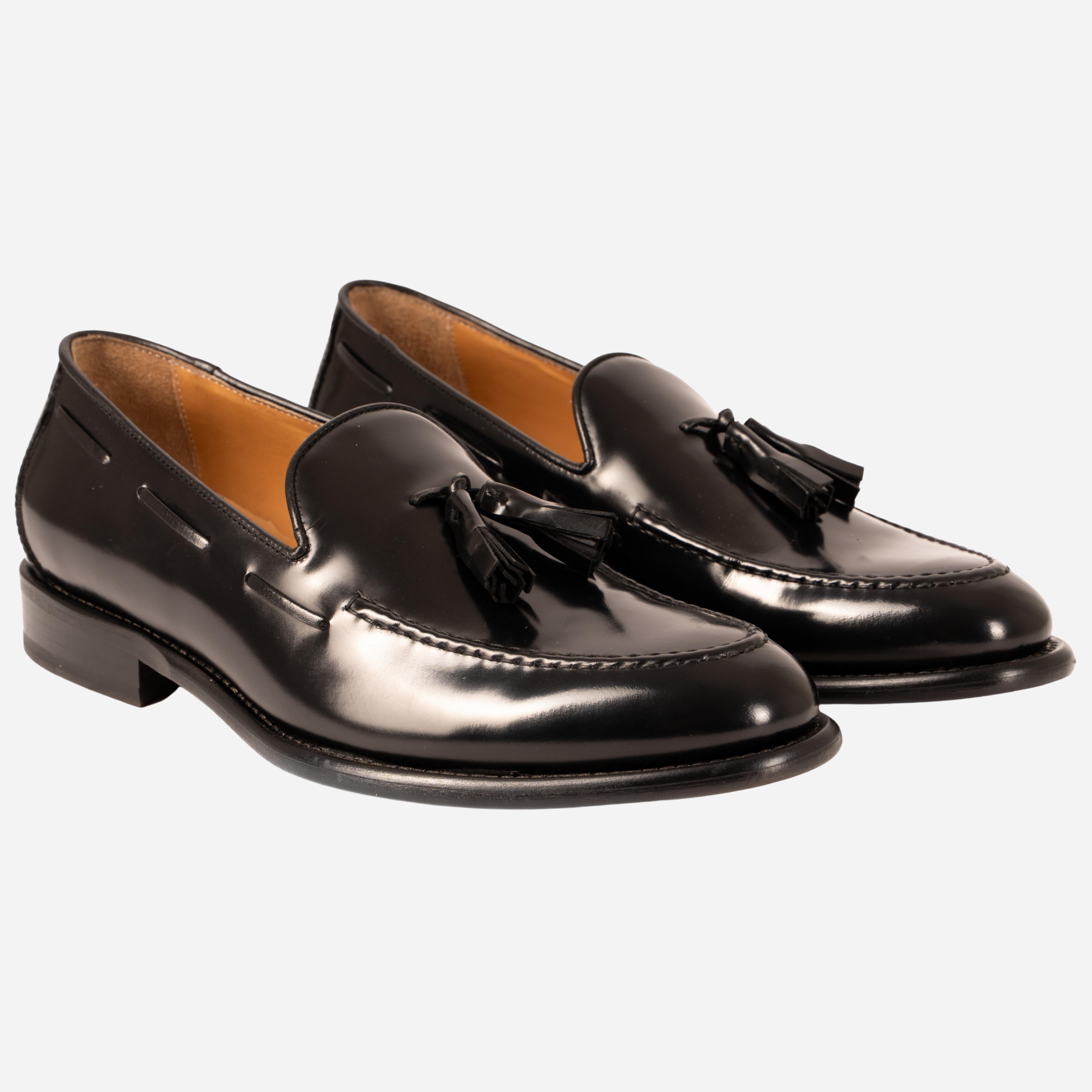 BORMIO  Mocassino Loafer Nero BORMIO -NRO CALZOLERIA TOSCANA 39 