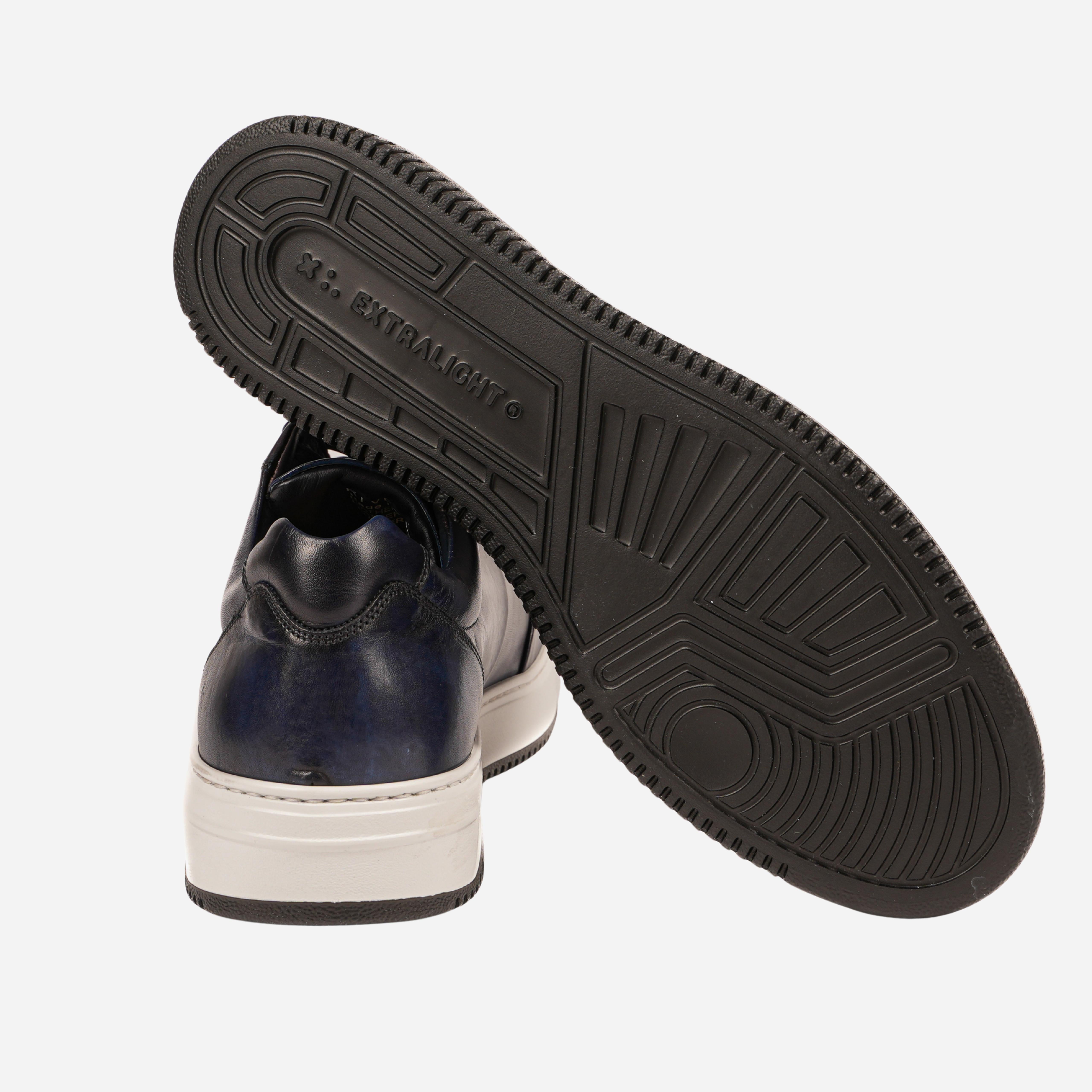 RIVES - Sneakers in Pelle Blu Disco RIVES -SHDBLD ROSSO FIORENTINO 