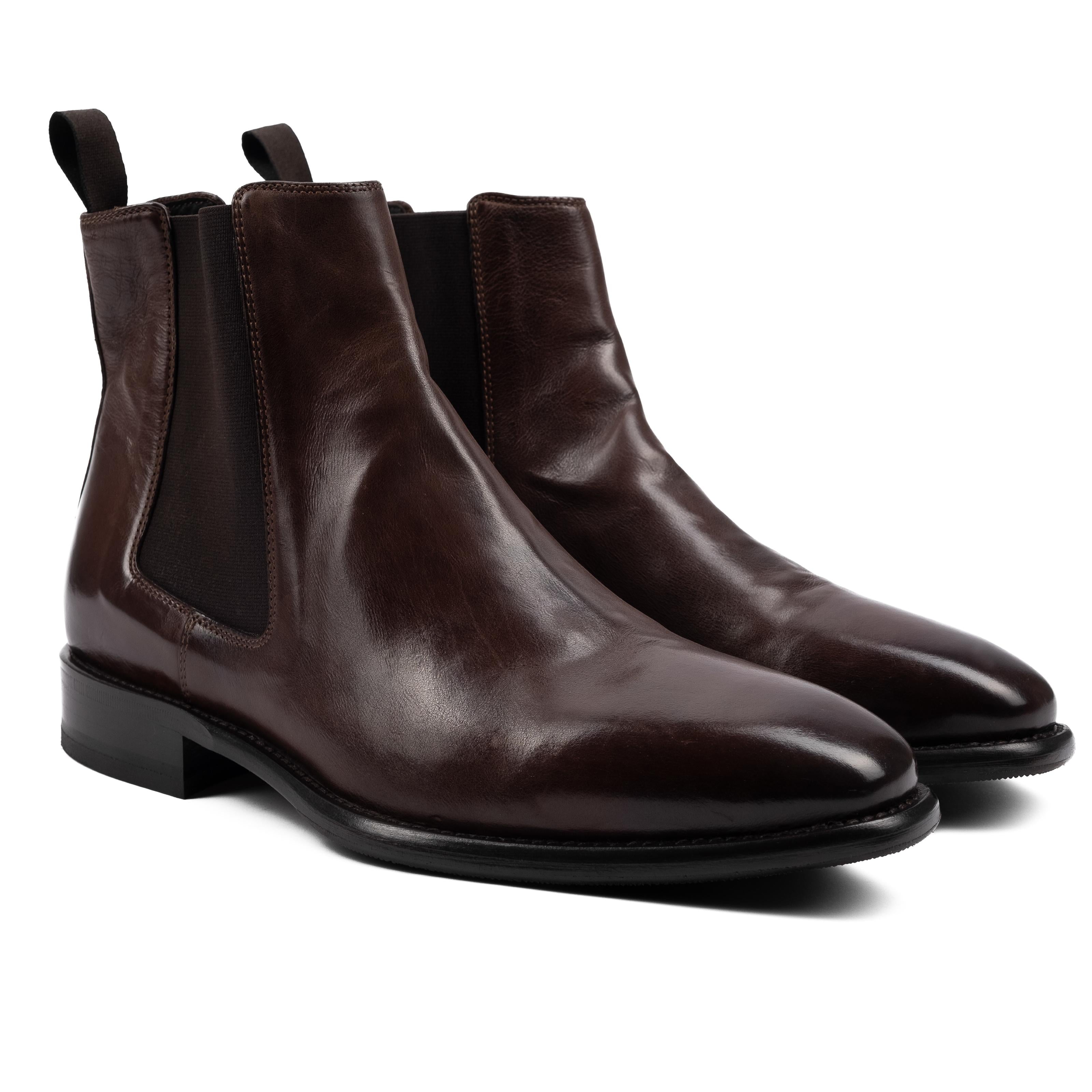 CUNEO  Stivaletto Chelsea Boot testa di moro CUNEO -TDM CALZOLERIA TOSCANA 39 