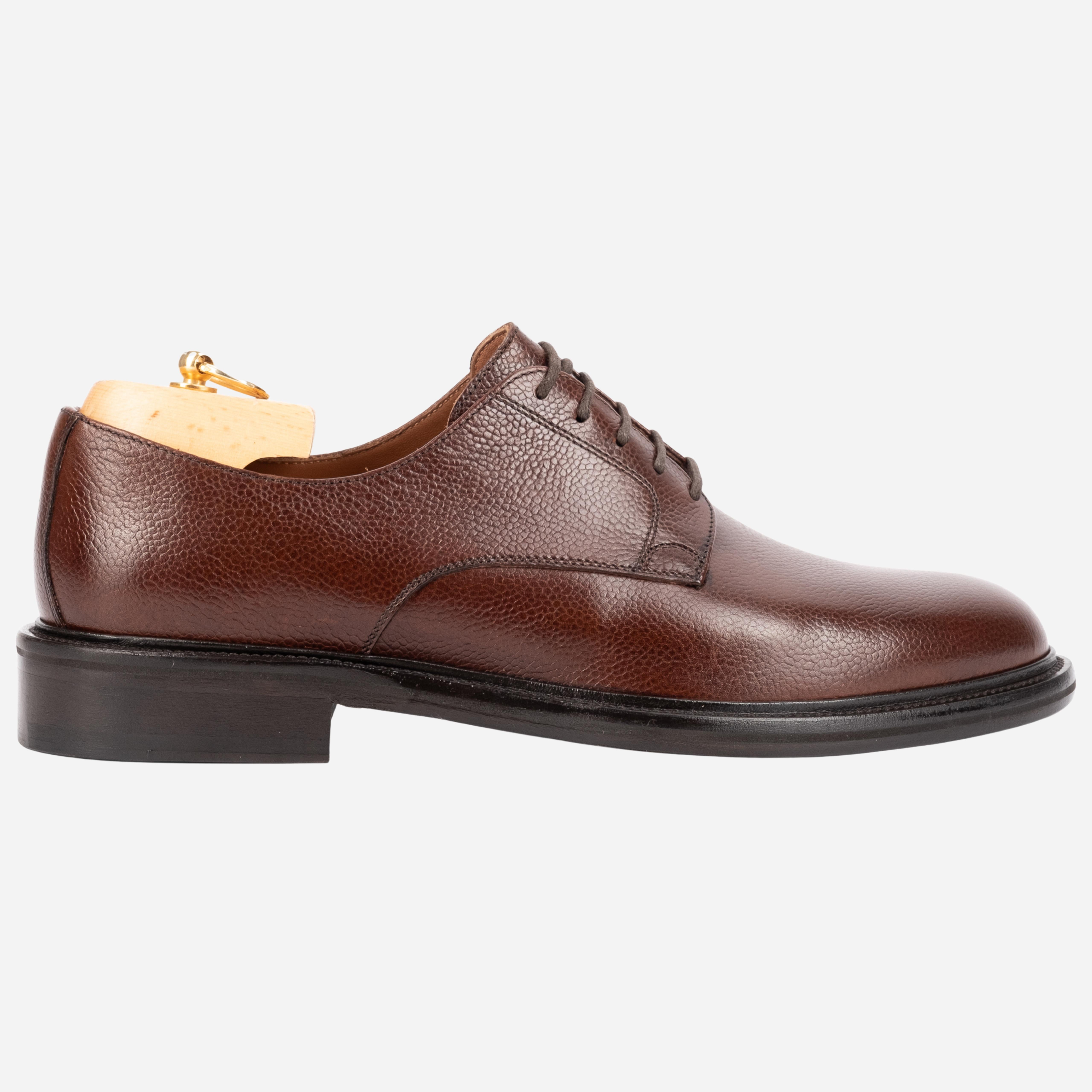 MIDAS  Derby in Pelle Martellata Marrone Tabacco MIDAS -SCTTBC CALZOLERIA TOSCANA 39 