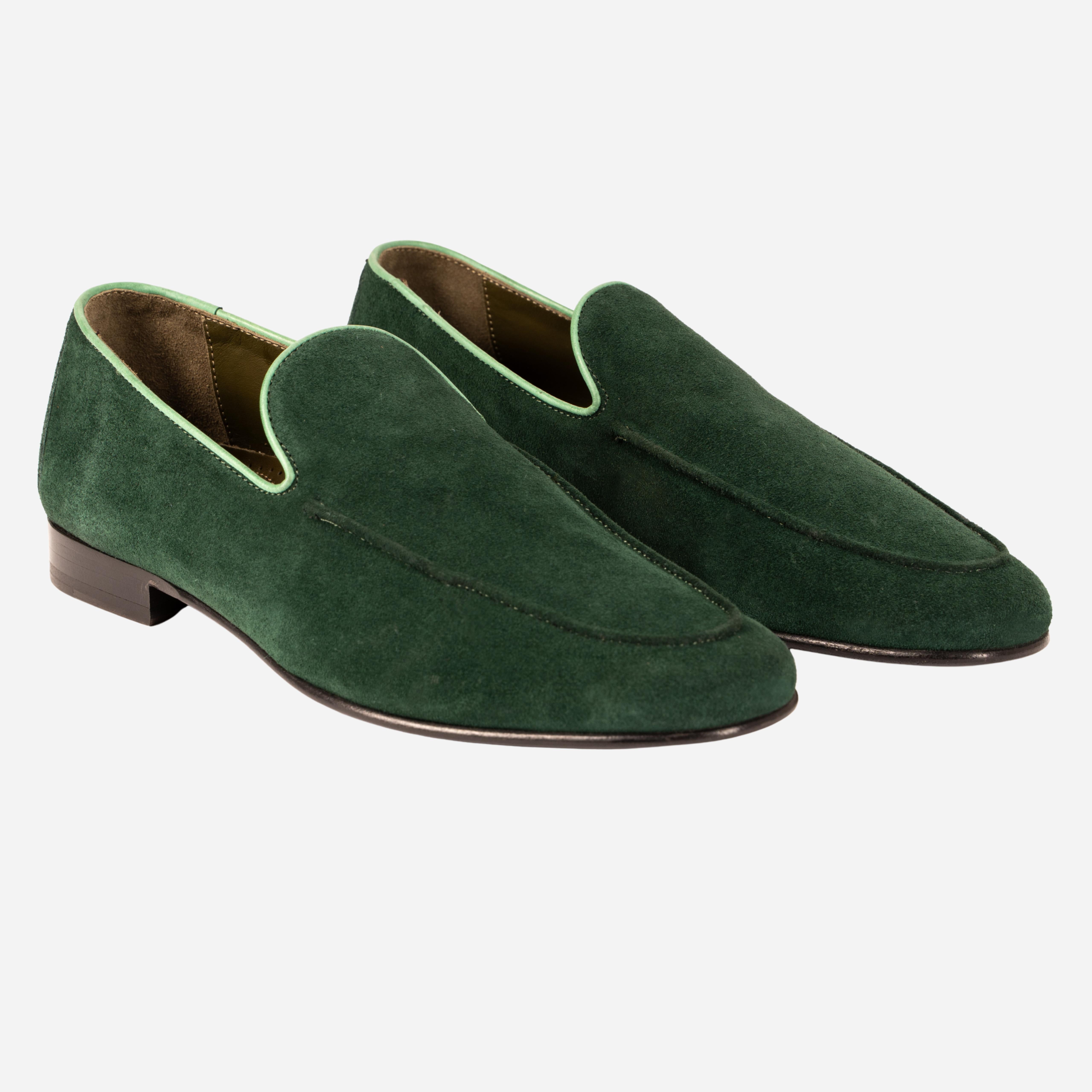 MORGAN  Mocassino Loafers Verde Giungla MORGAN -RVSGNG CALZOLERIA TOSCANA 39 