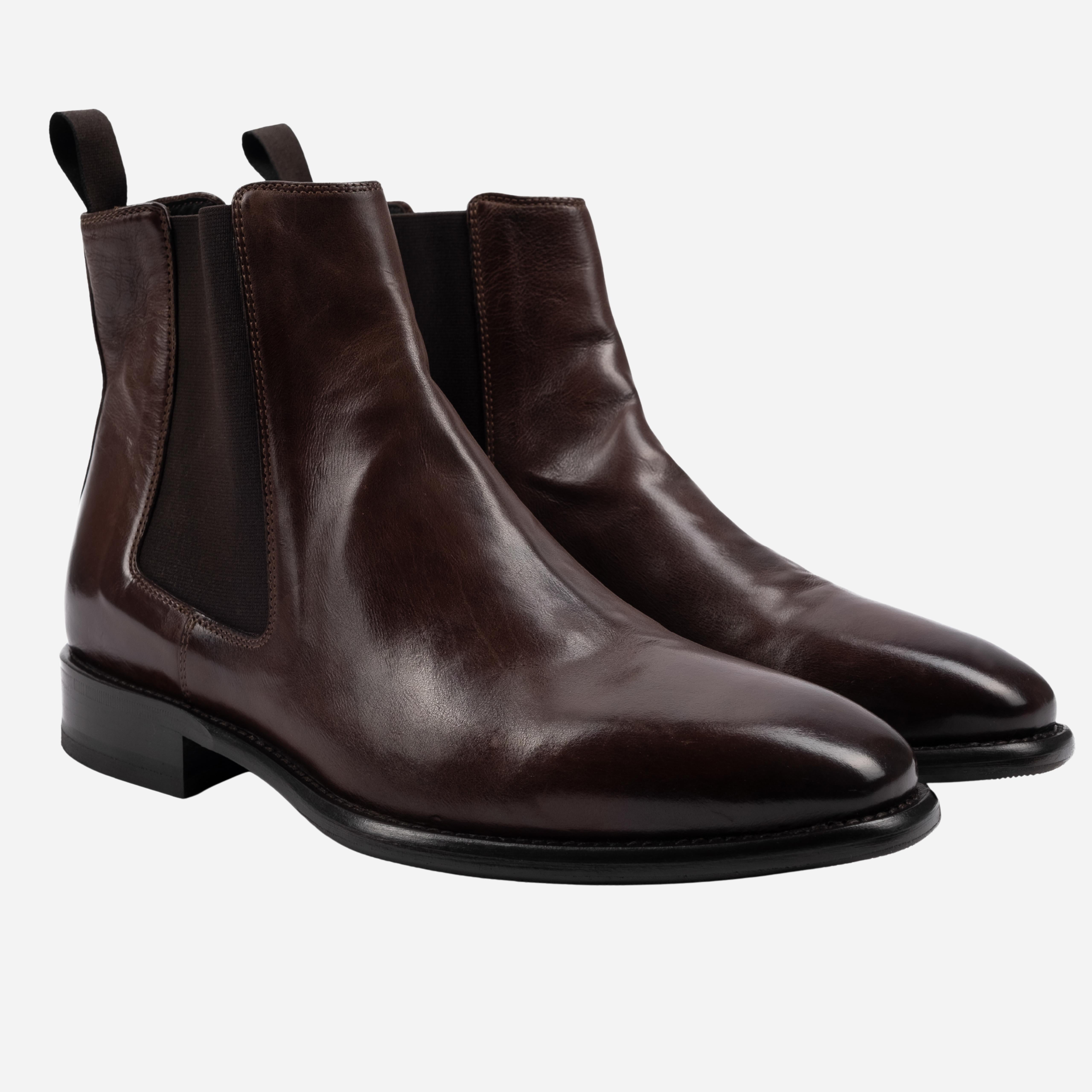 CUNEO  Stivaletto Chelsea Boot testa di moro CUNEO -TDM CALZOLERIA TOSCANA 39 