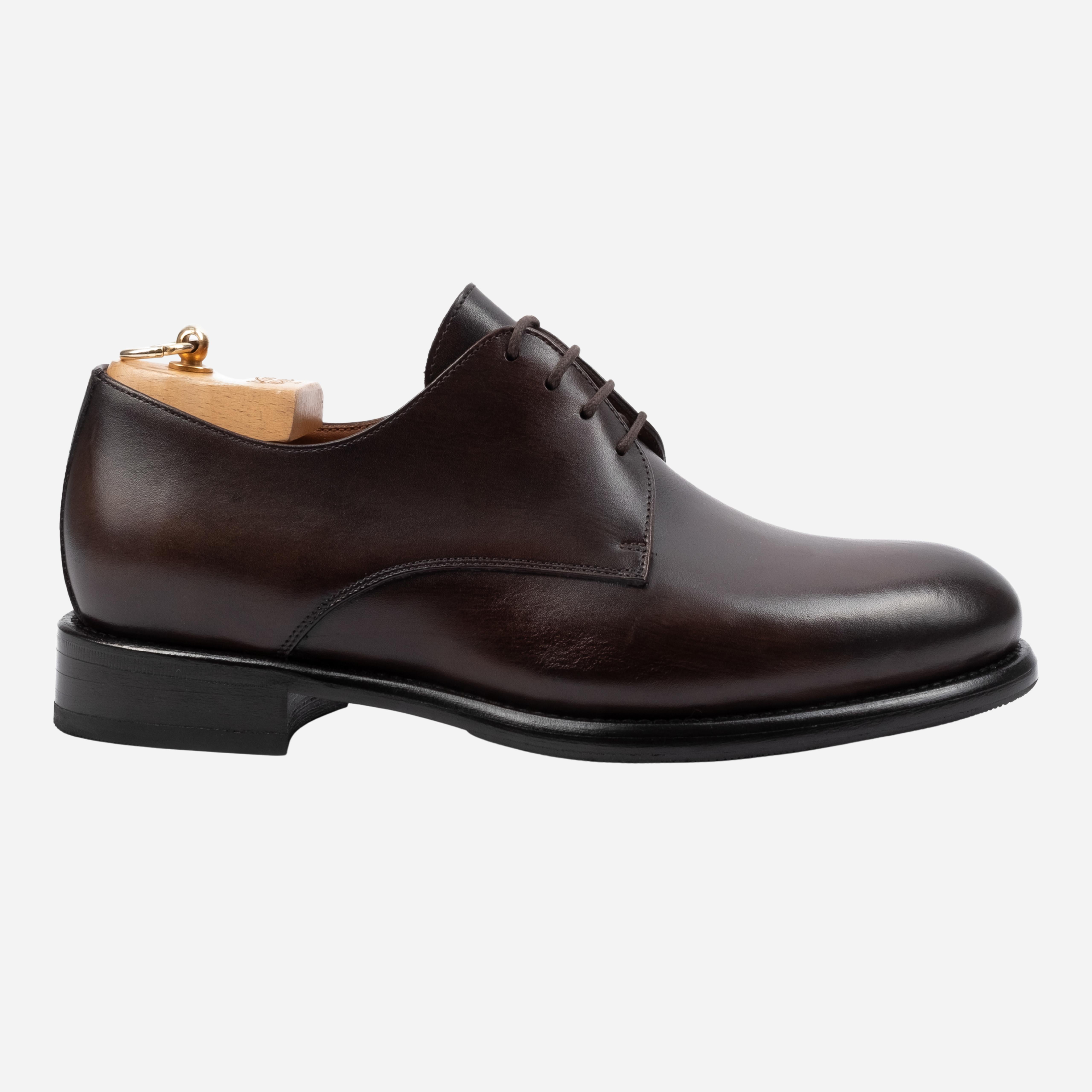 MORES  Derby in Pelle Liscia Testa di Moro MORES -WSTTDM CALZOLERIA TOSCANA 39 