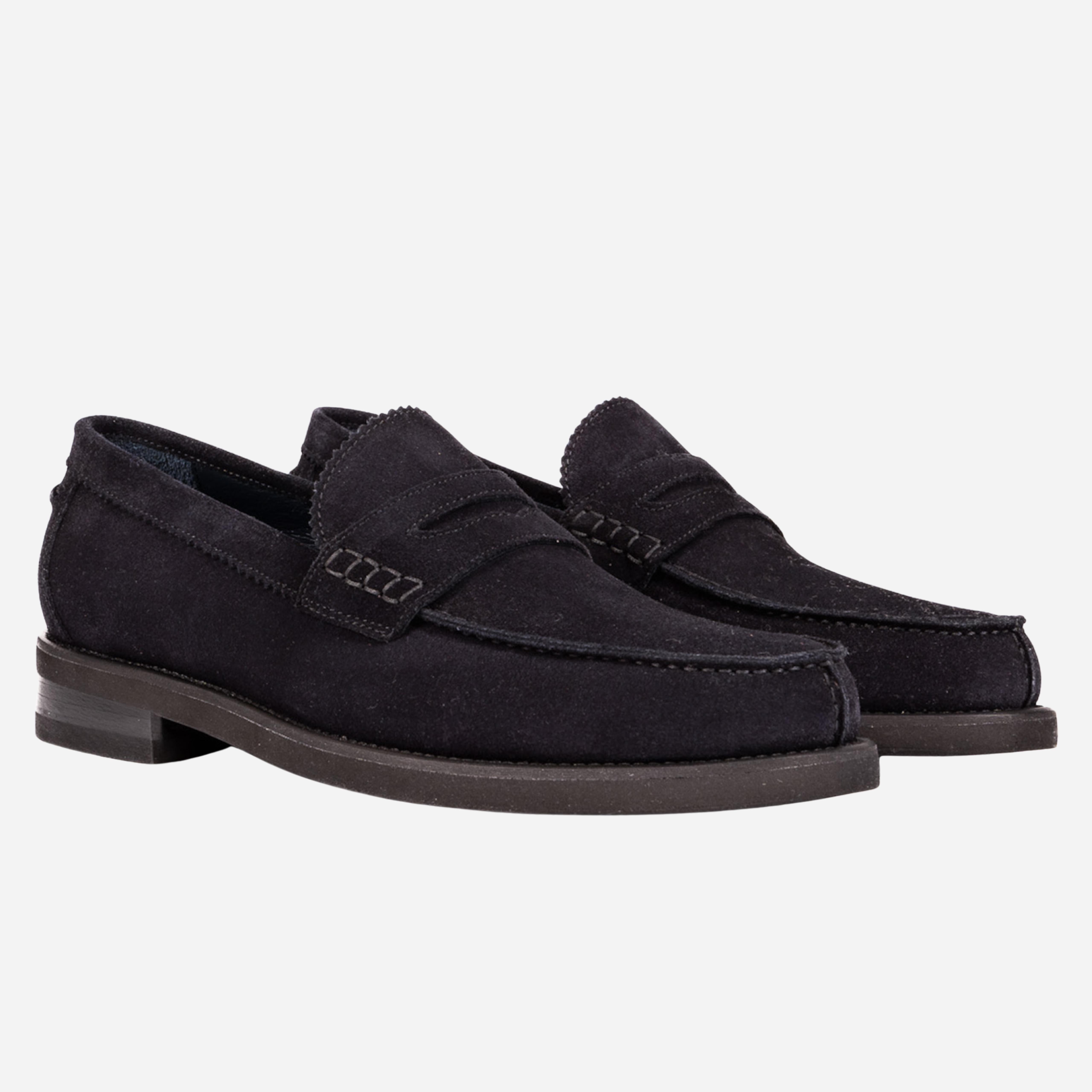ZEVIO  Mocassino Loafer Blu<BR/> ZEVIO -RVSBLU CALZOLERIA TOSCANA 39 
