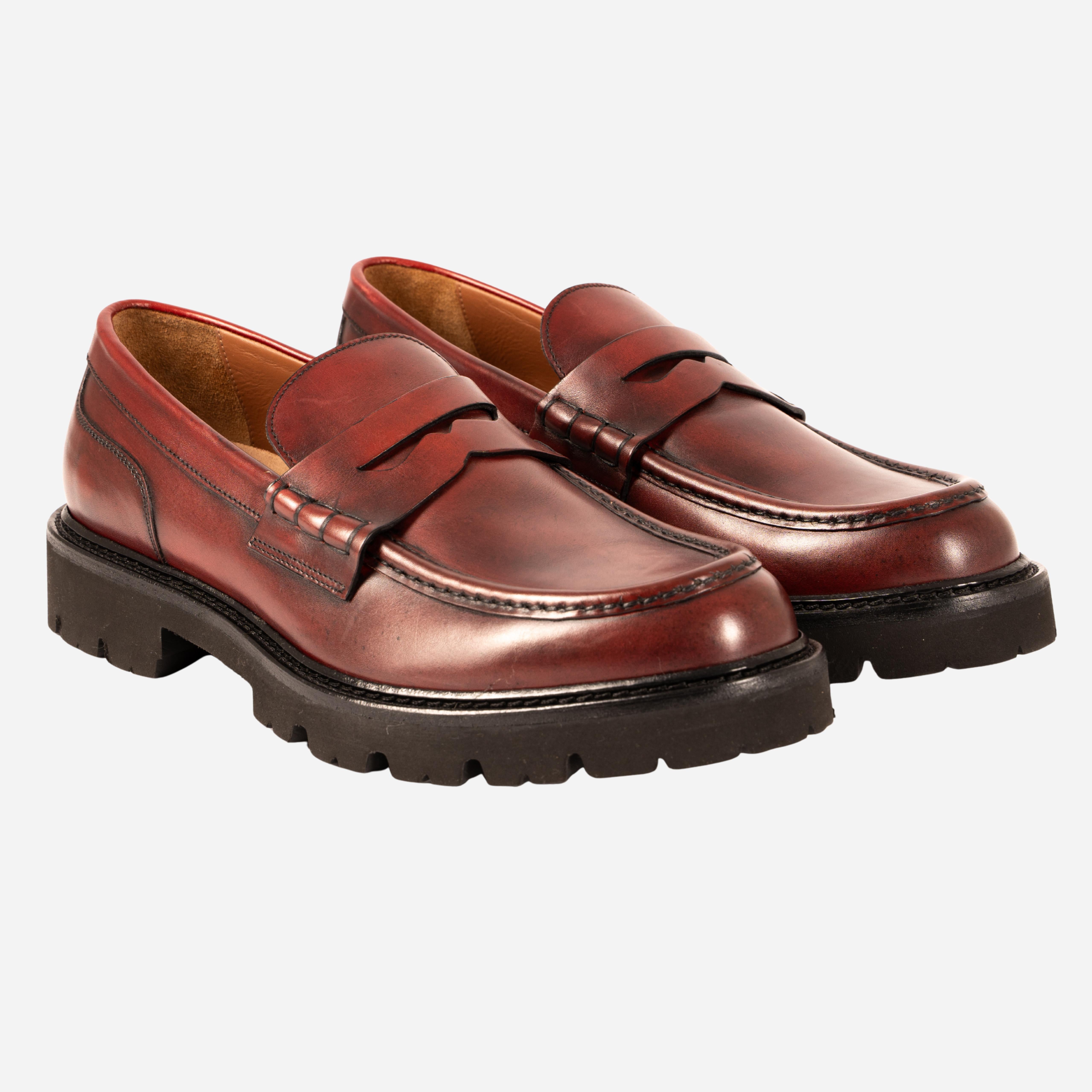 MAIORI  Mocassino Loafer Porpora MAIORI -PRTPRP CALZOLERIA TOSCANA 339 