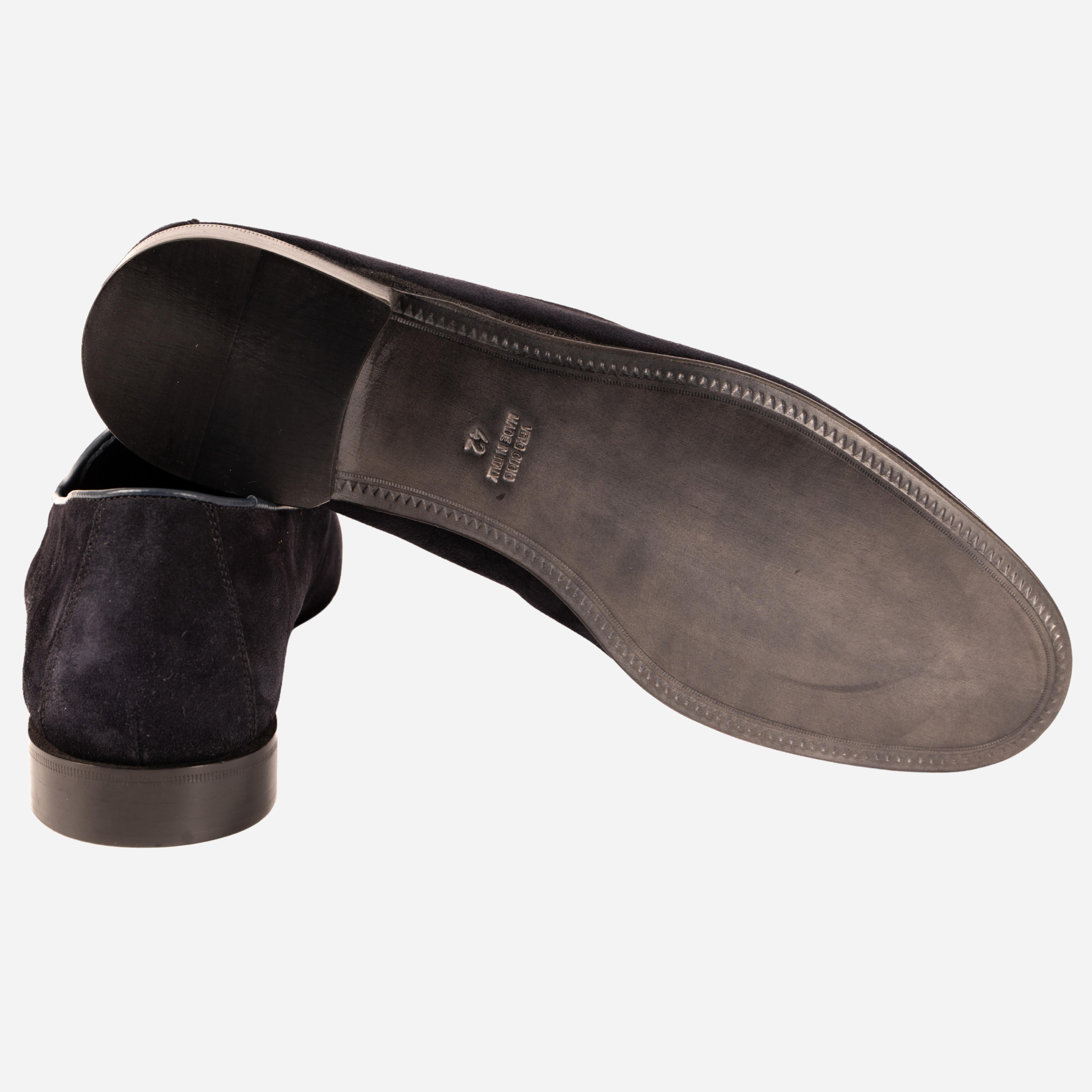ZOLA - Mocassino Loafer con Nappine Blu ZOLA -RVSBLU CALZOLERIA TOSCANA 339 