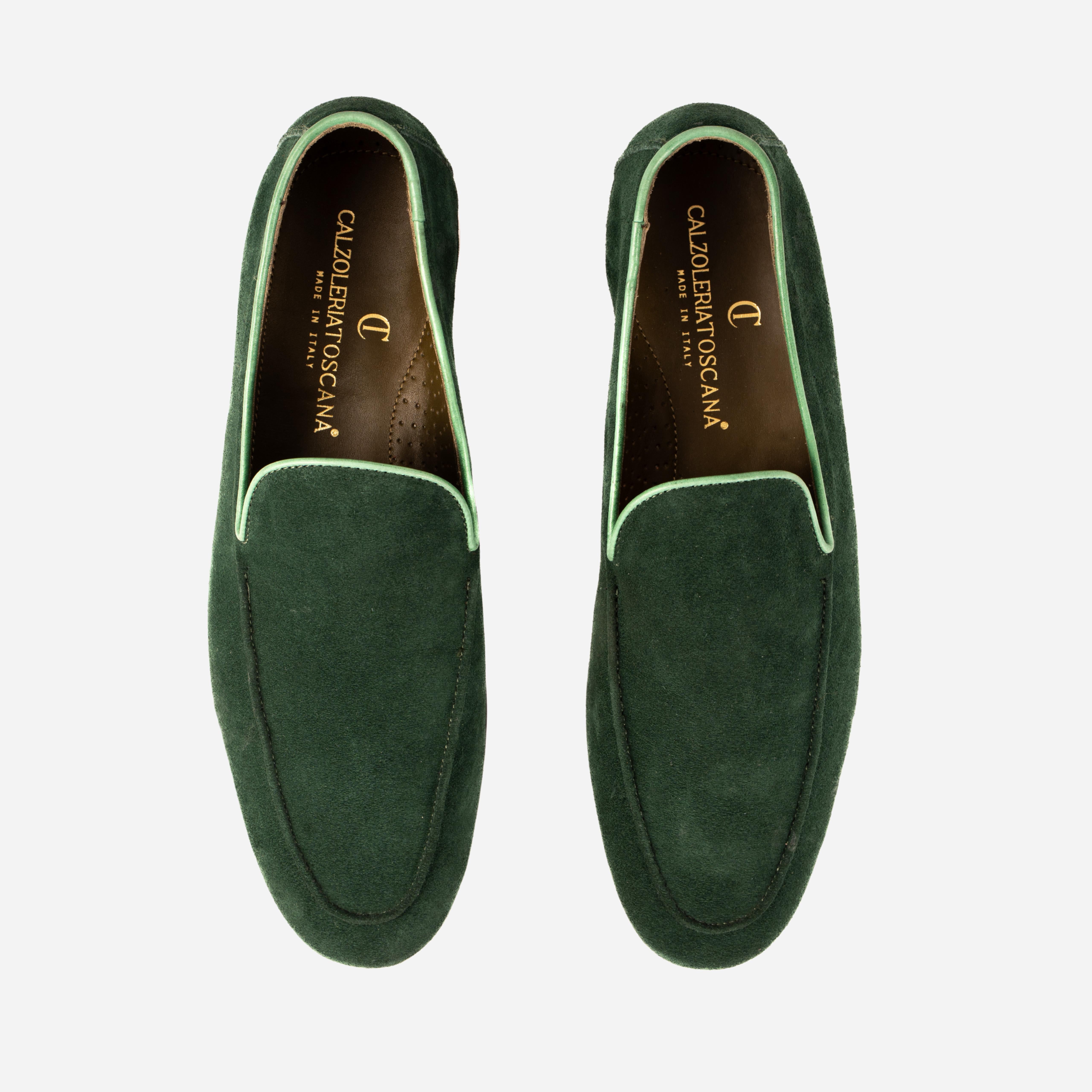 MORGAN  Mocassino Loafers Verde Giungla MORGAN -RVSGNG CALZOLERIA TOSCANA 39 